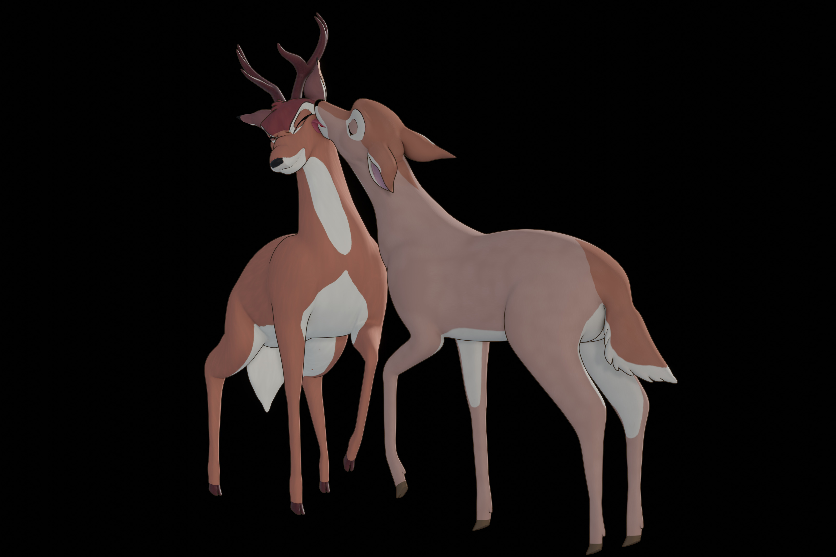Buck Bambi  Low-poly 3D model_89
