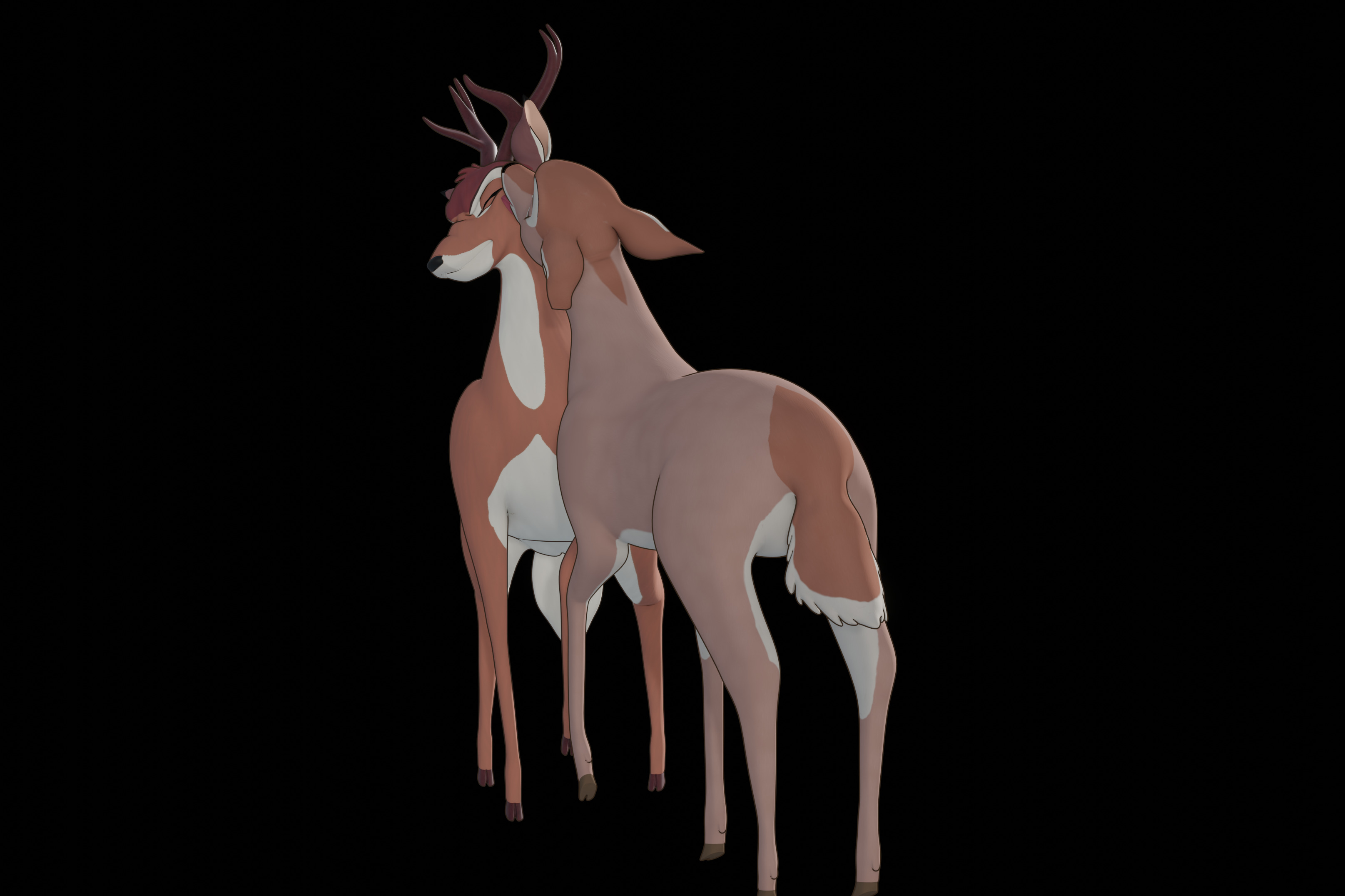 Buck Bambi  Low-poly 3D model_81