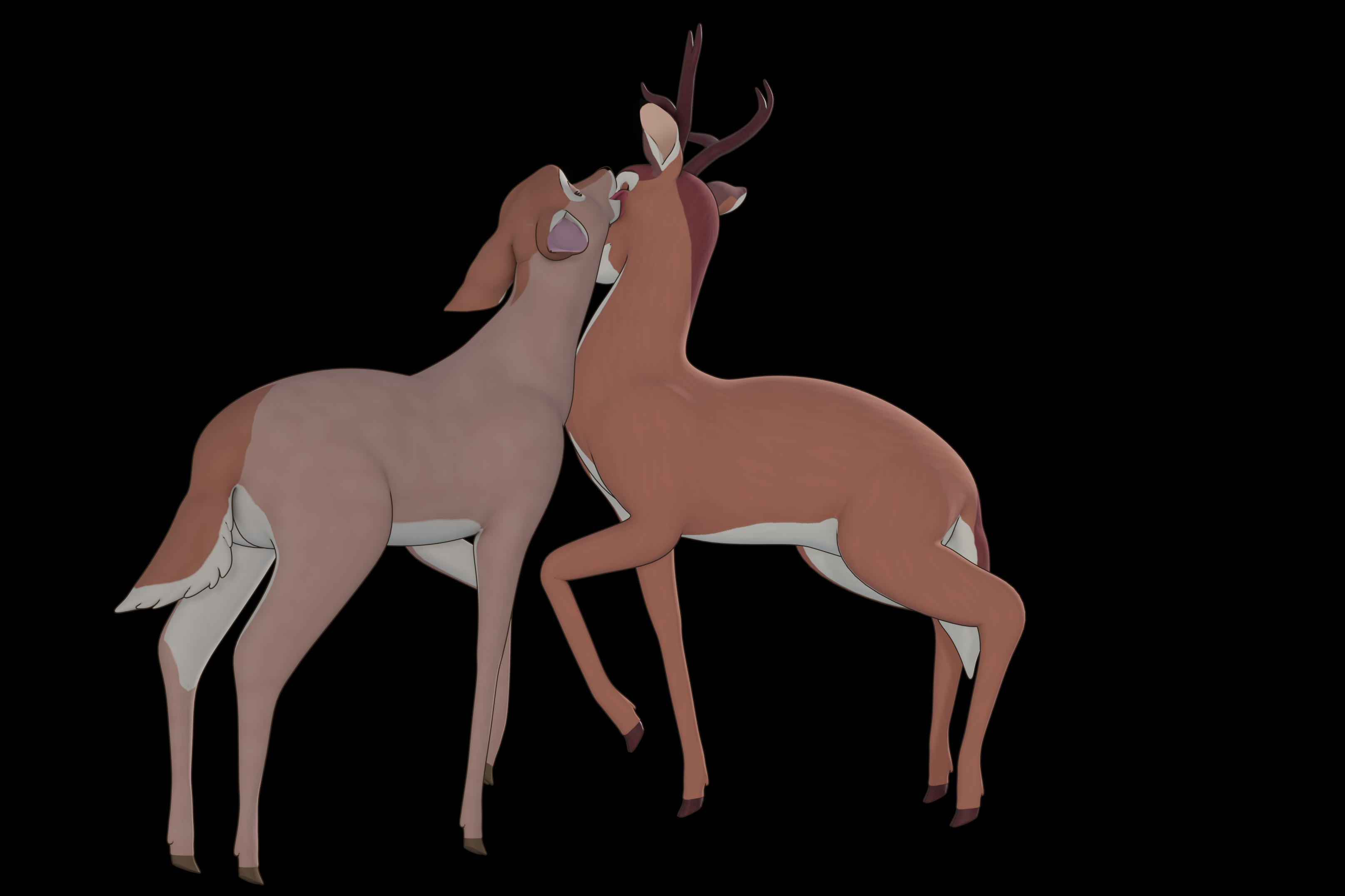 Buck Bambi  Low-poly 3D model_64