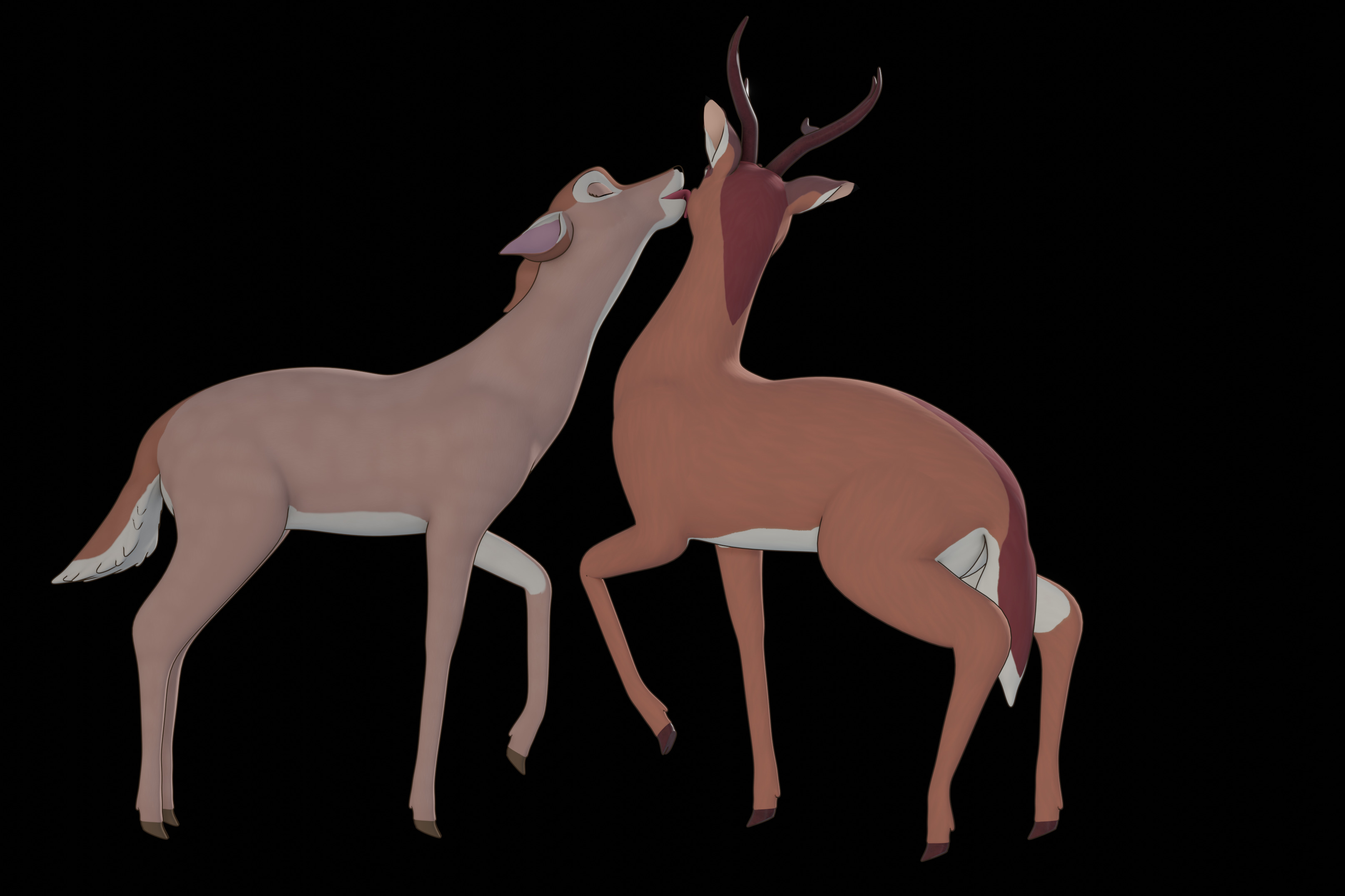 Buck Bambi  Low-poly 3D model_56