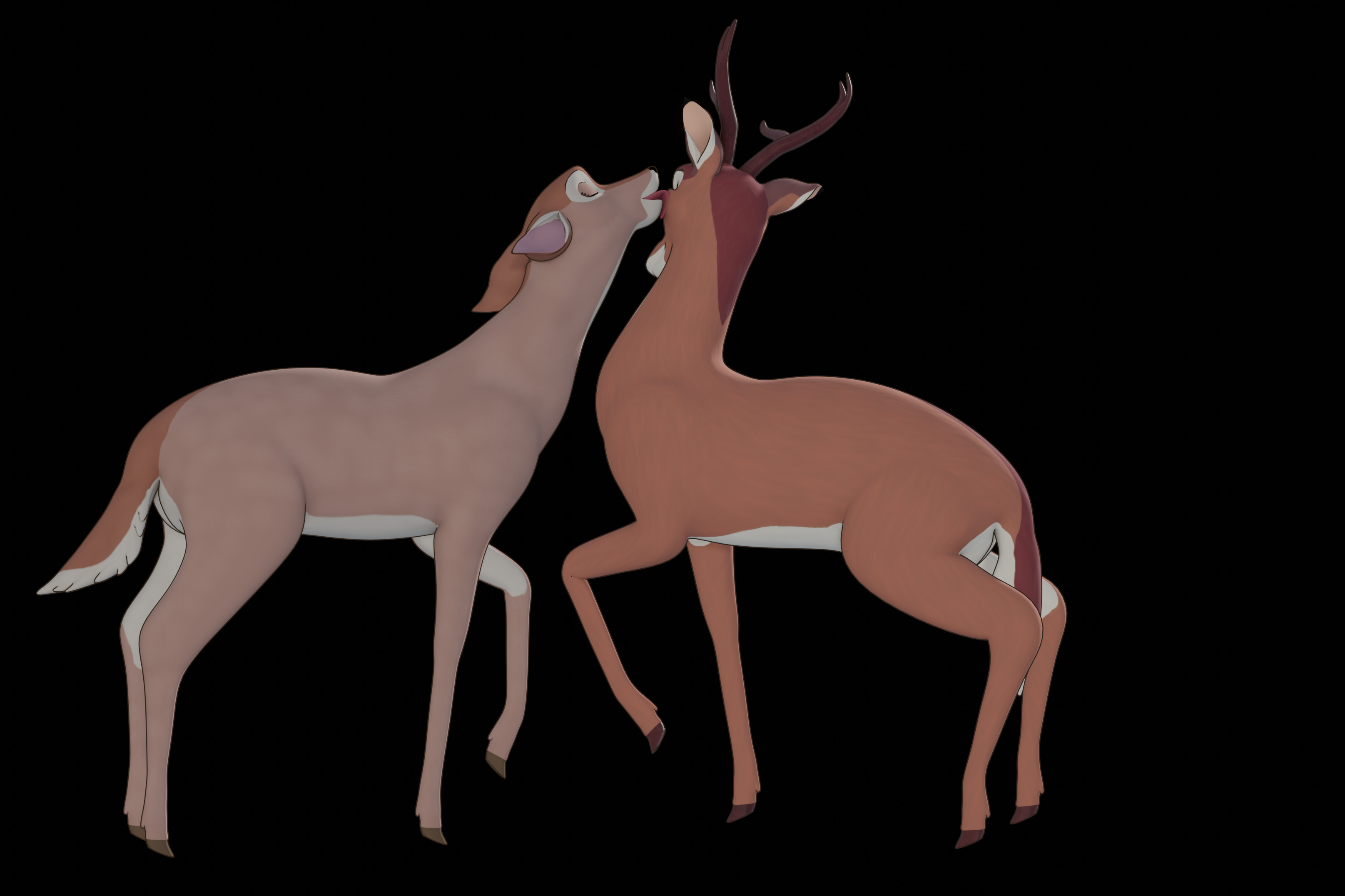 Buck Bambi  Low-poly 3D model_59