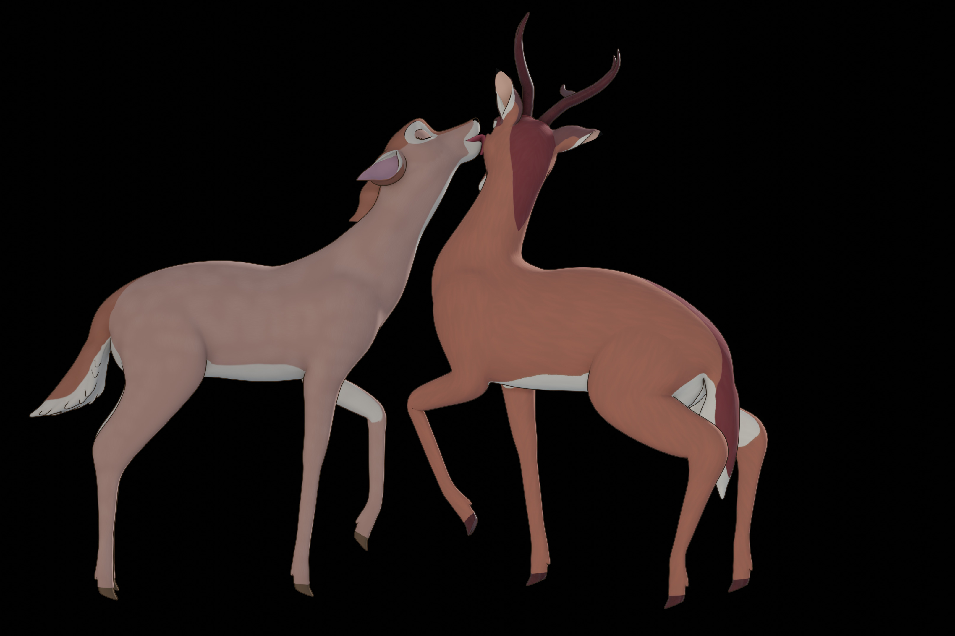 Buck Bambi  Low-poly 3D model_57