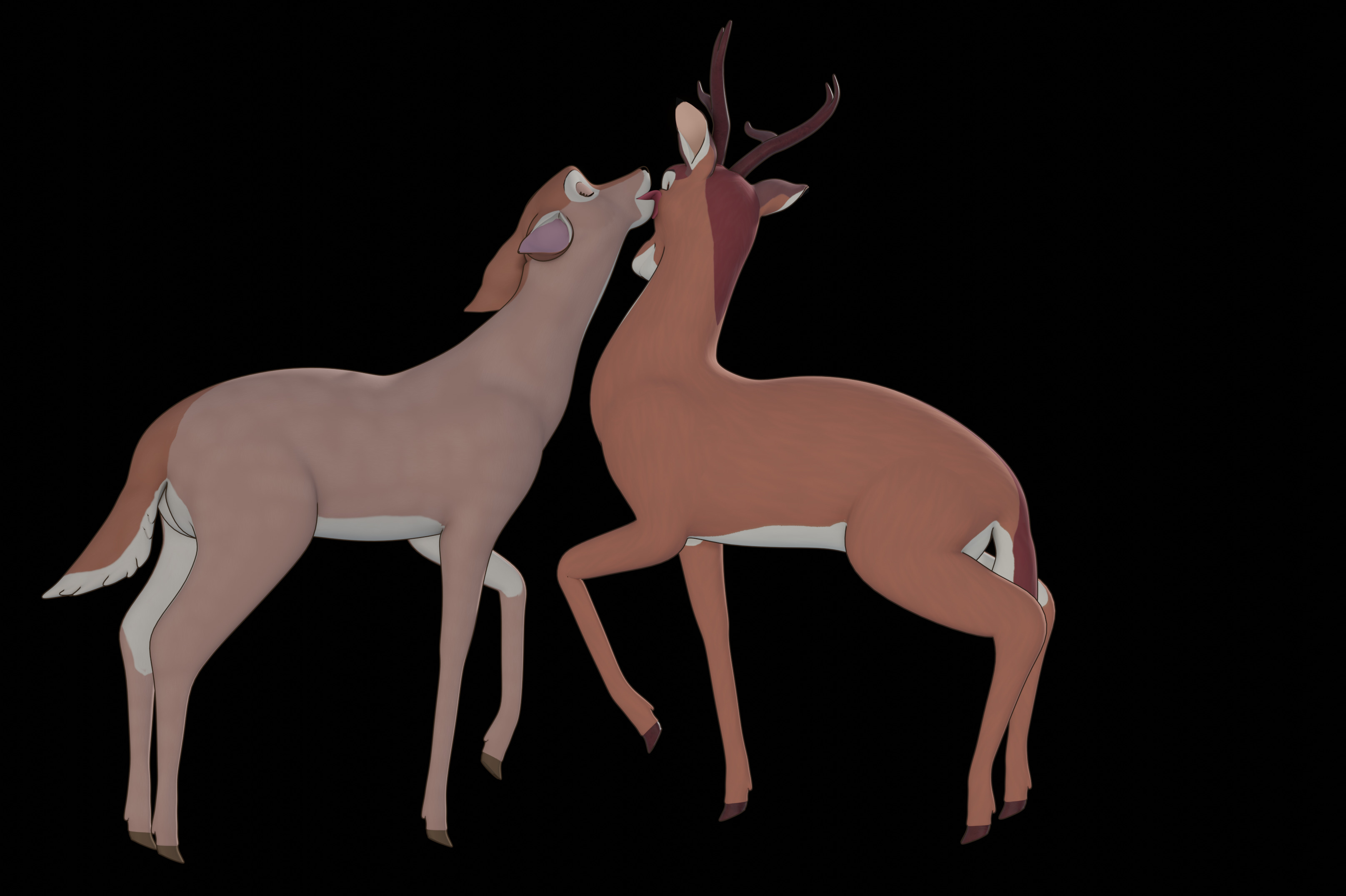 Buck Bambi  Low-poly 3D model_60