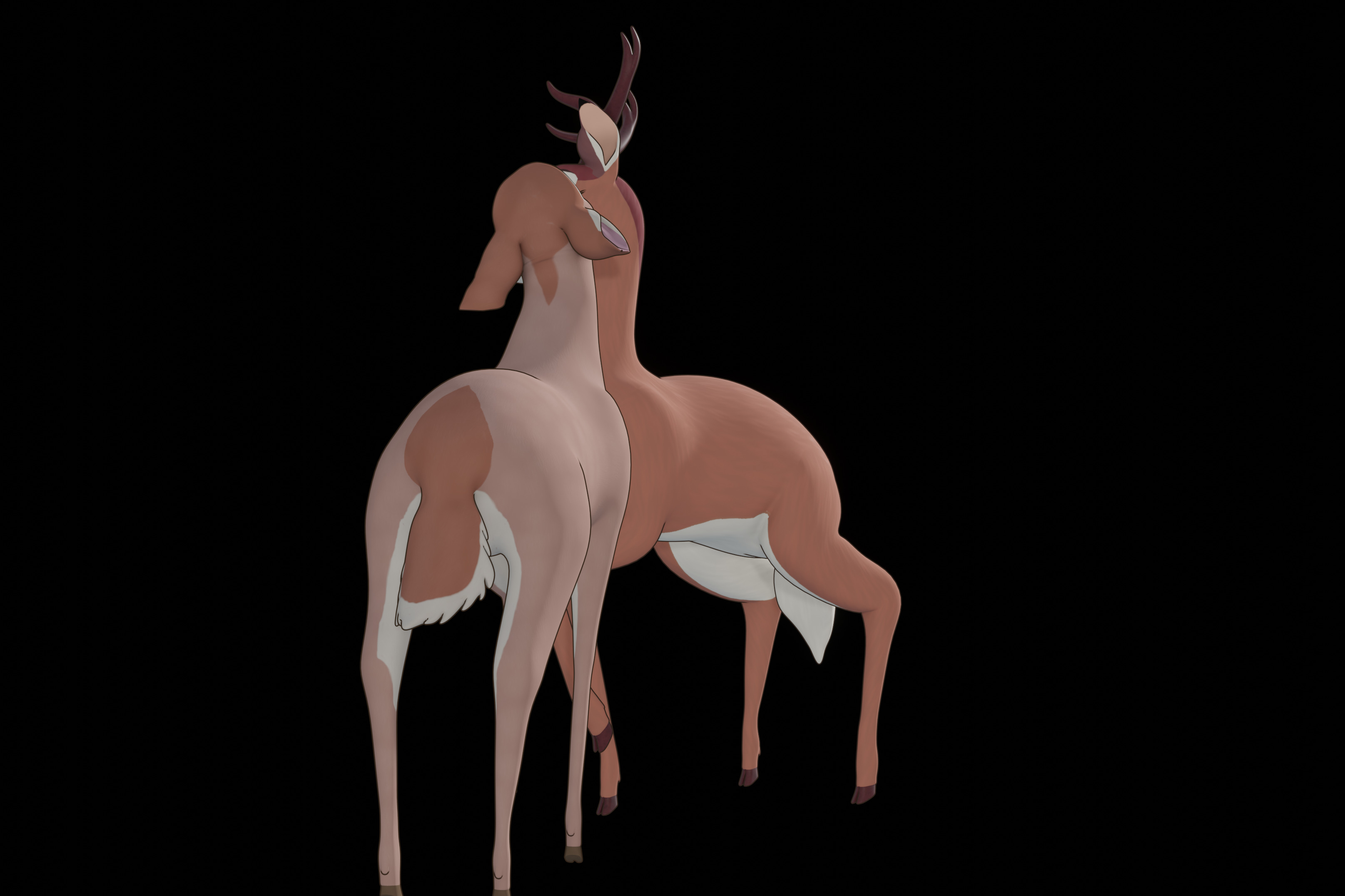 Buck Bambi  Low-poly 3D model_71