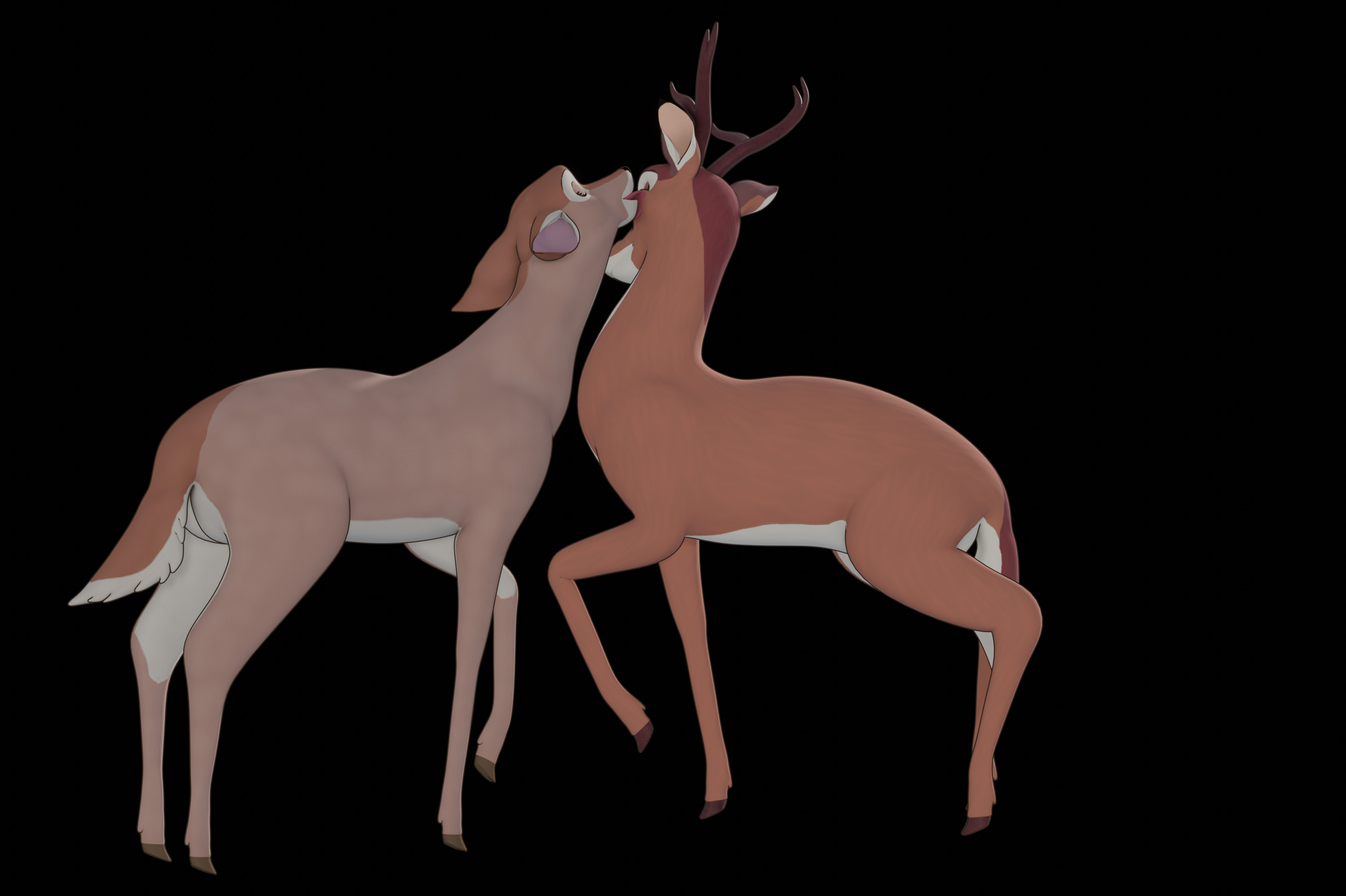 Buck Bambi  Low-poly 3D model_62