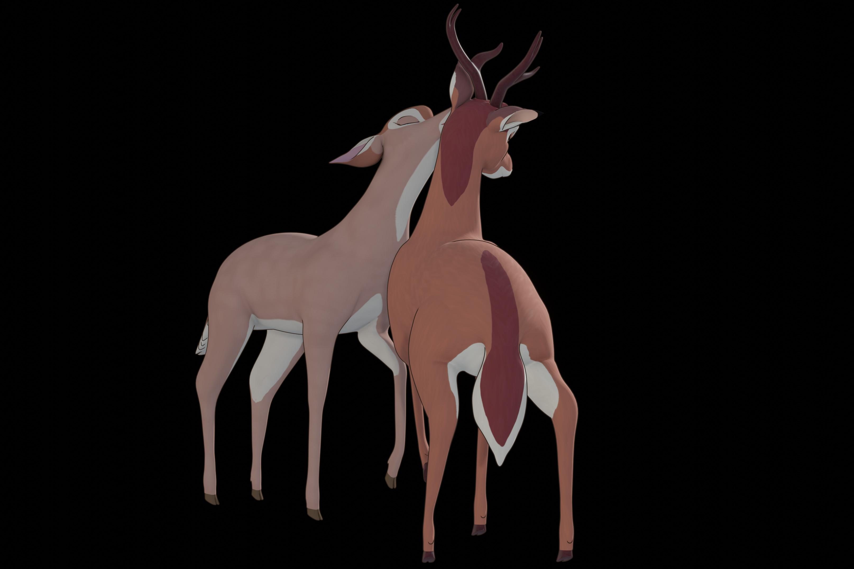 Buck Bambi  Low-poly 3D model_47