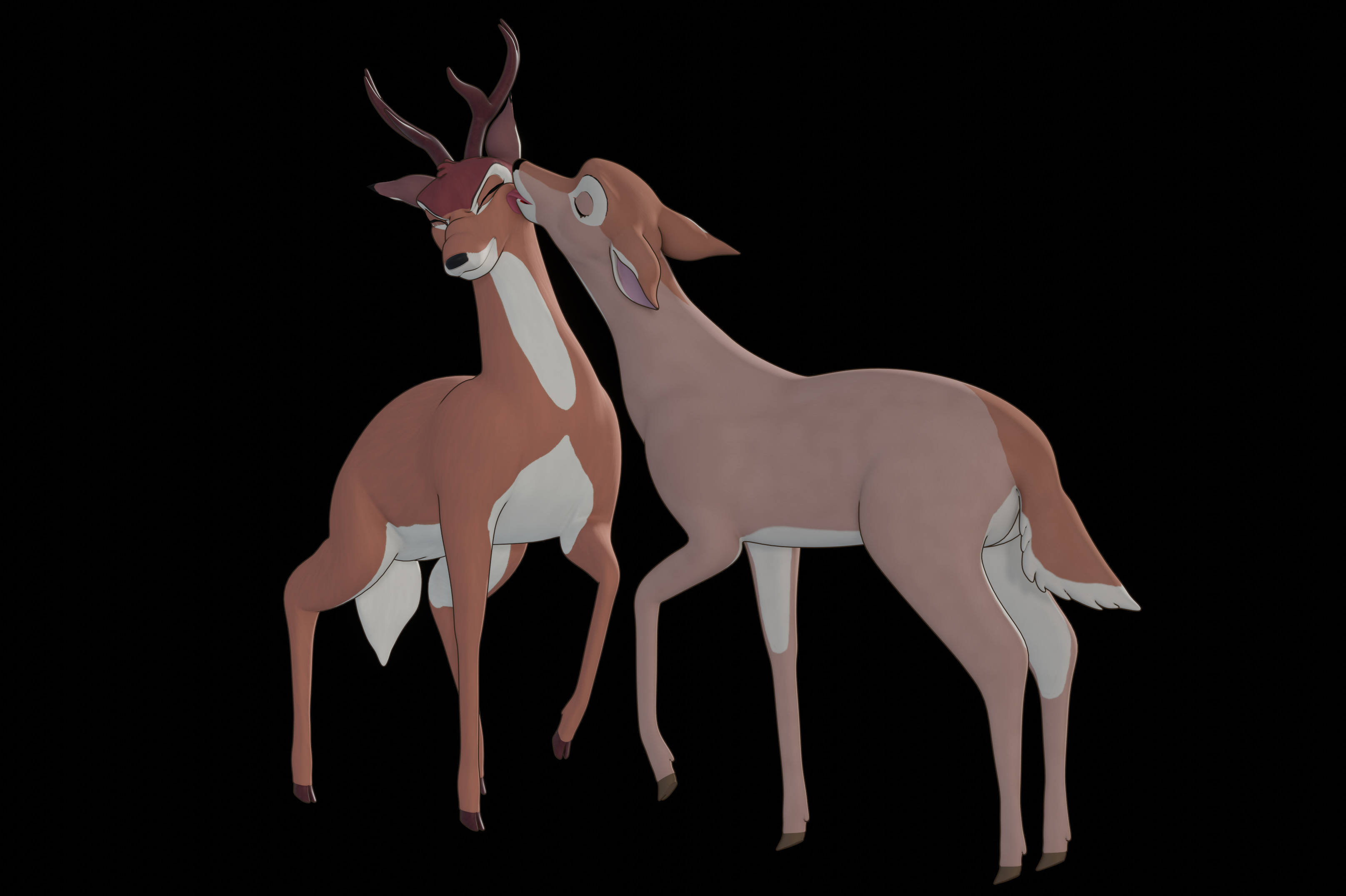 Buck Bambi  Low-poly 3D model_93