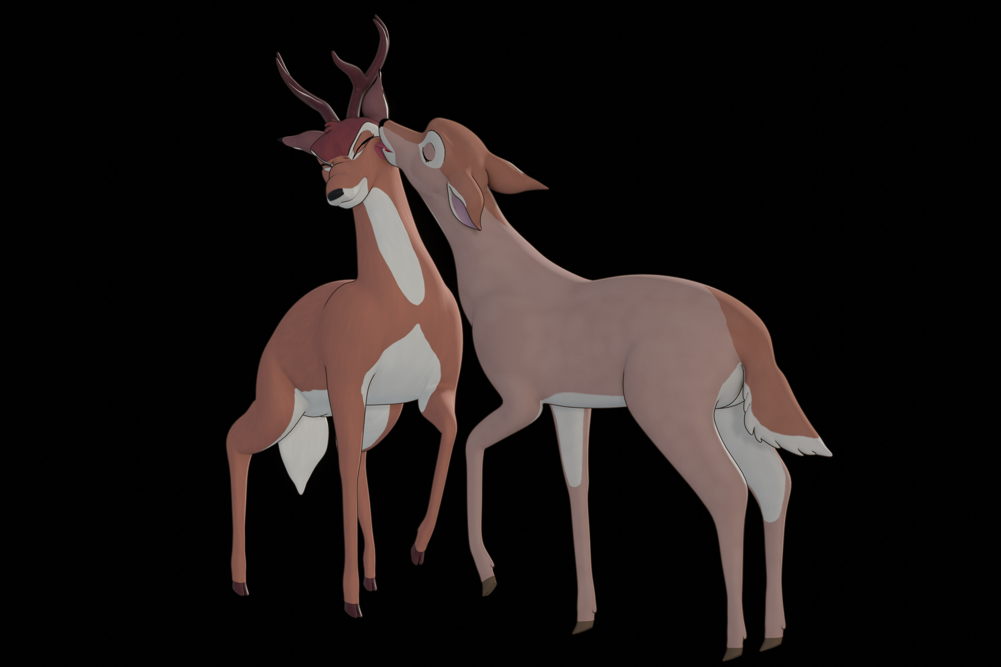 Buck Bambi  Low-poly 3D model_91