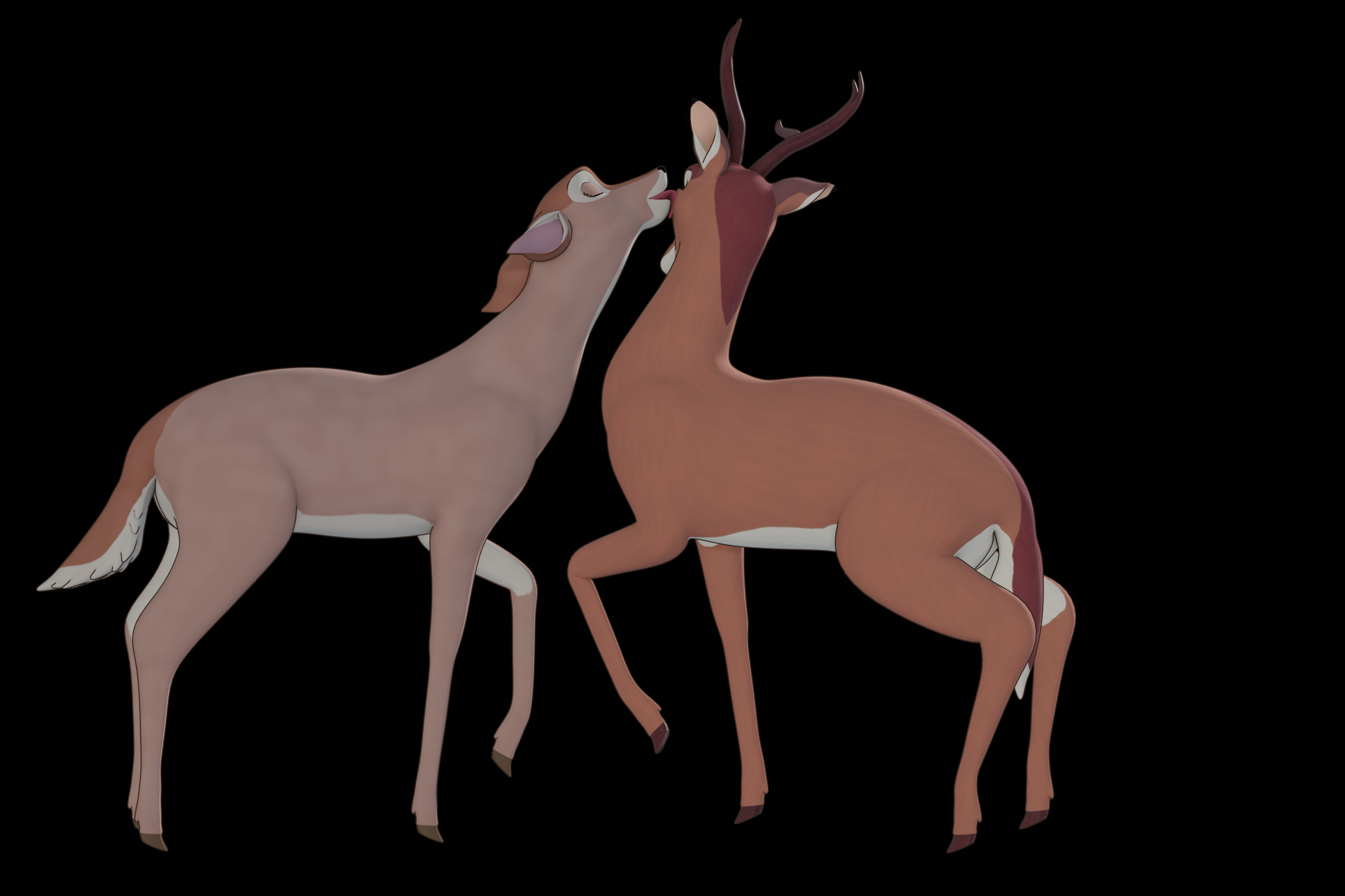 Buck Bambi  Low-poly 3D model_58
