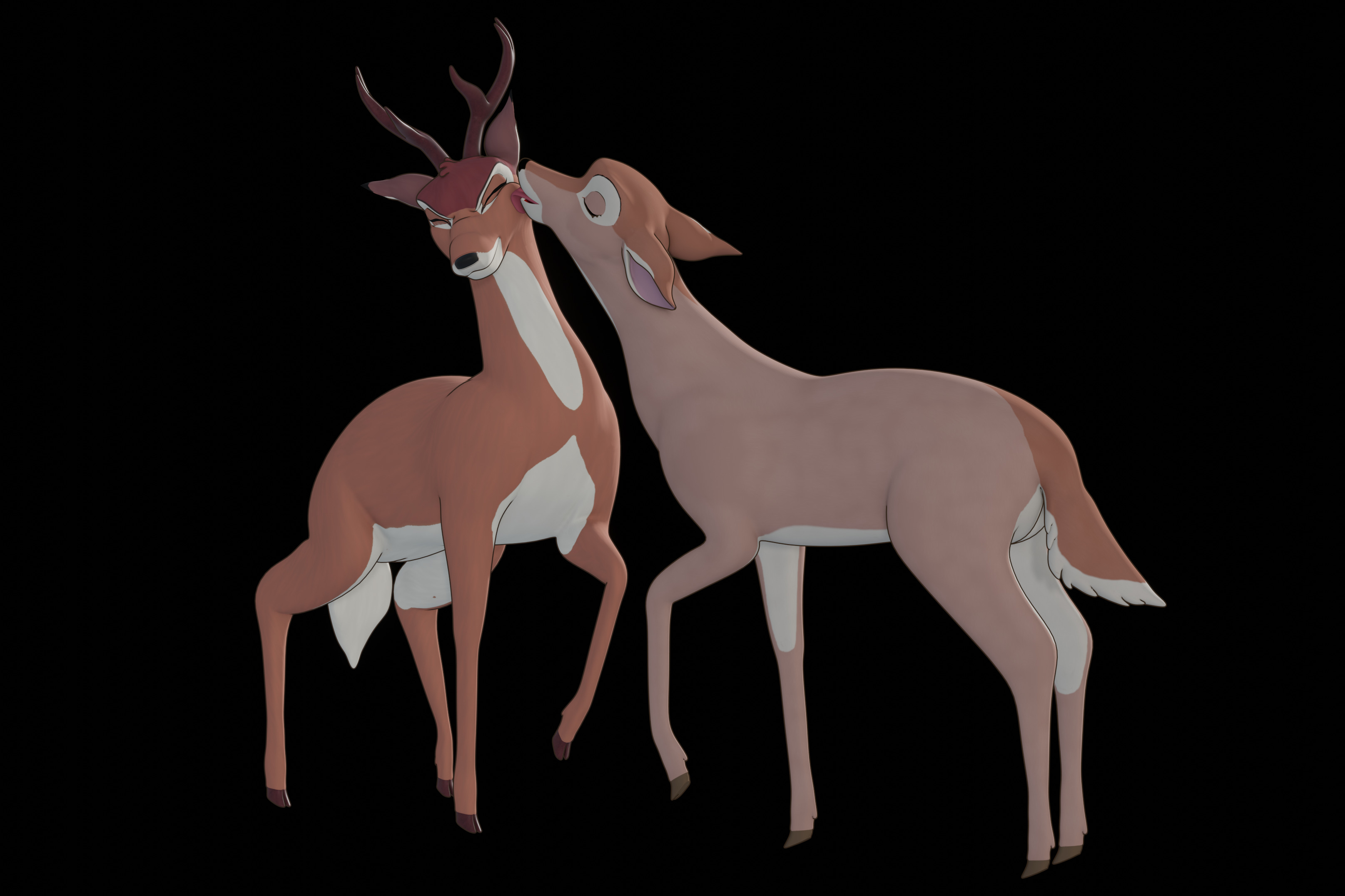 Buck Bambi  Low-poly 3D model_97