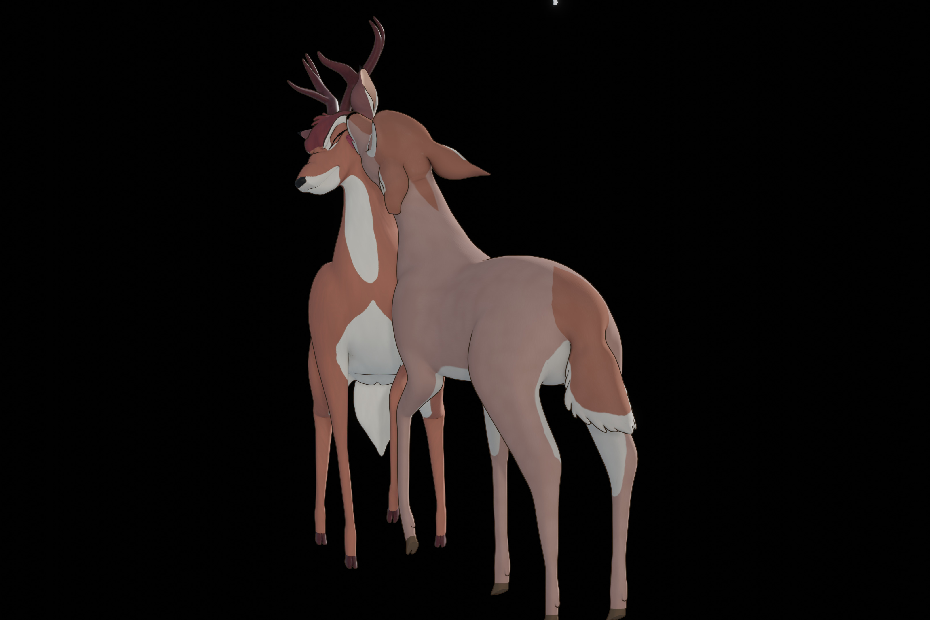Buck Bambi  Low-poly 3D model_82
