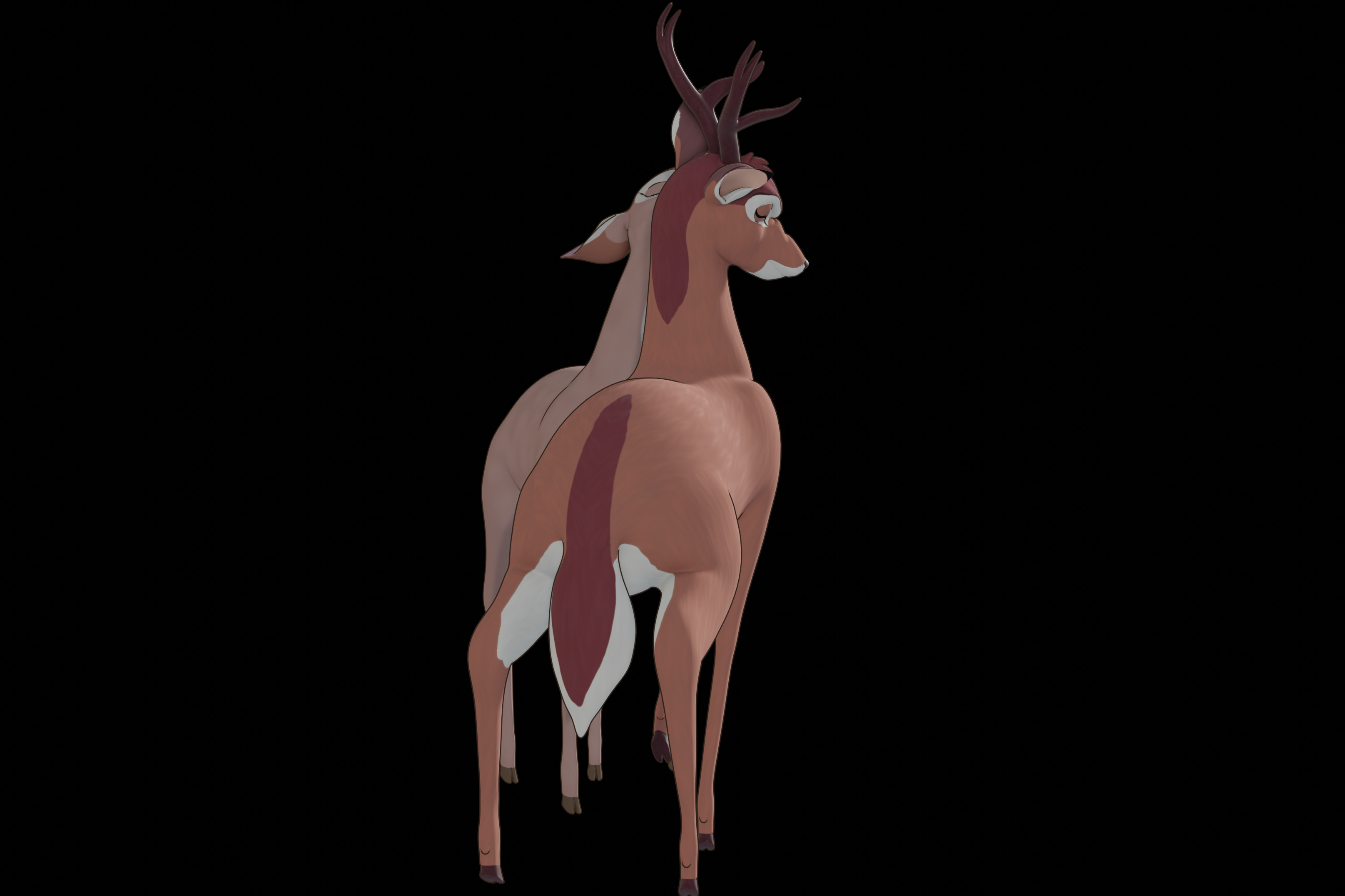 Buck Bambi  Low-poly 3D model_42