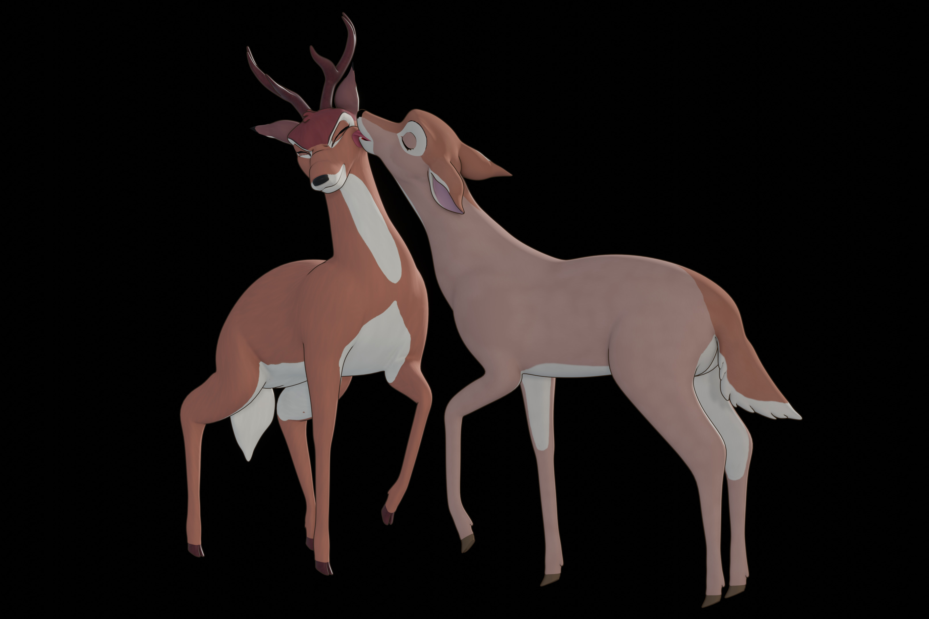 Buck Bambi  Low-poly 3D model_96