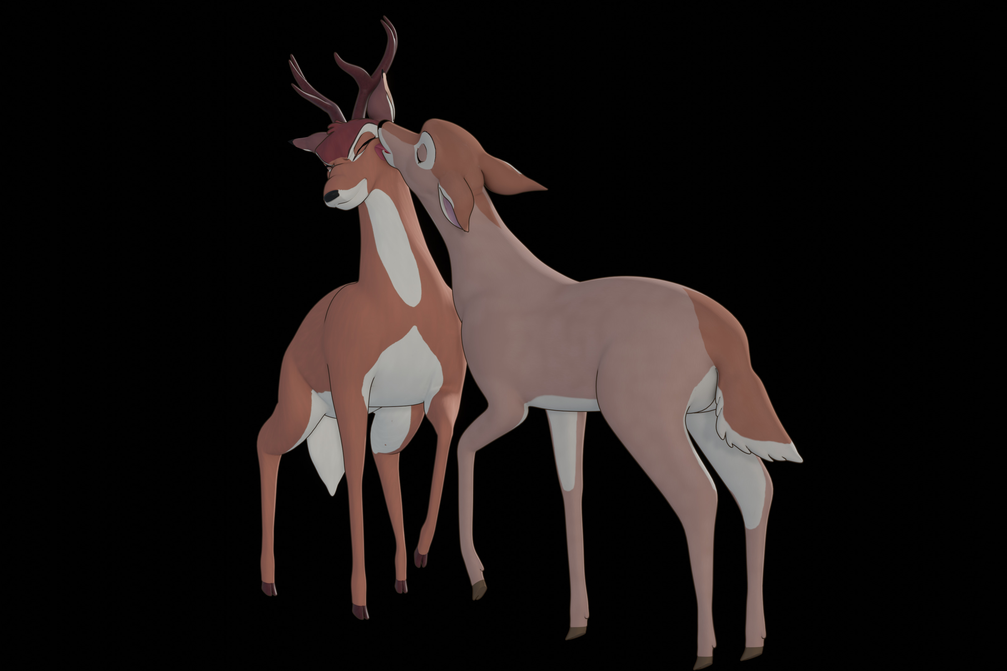 Buck Bambi  Low-poly 3D model_88