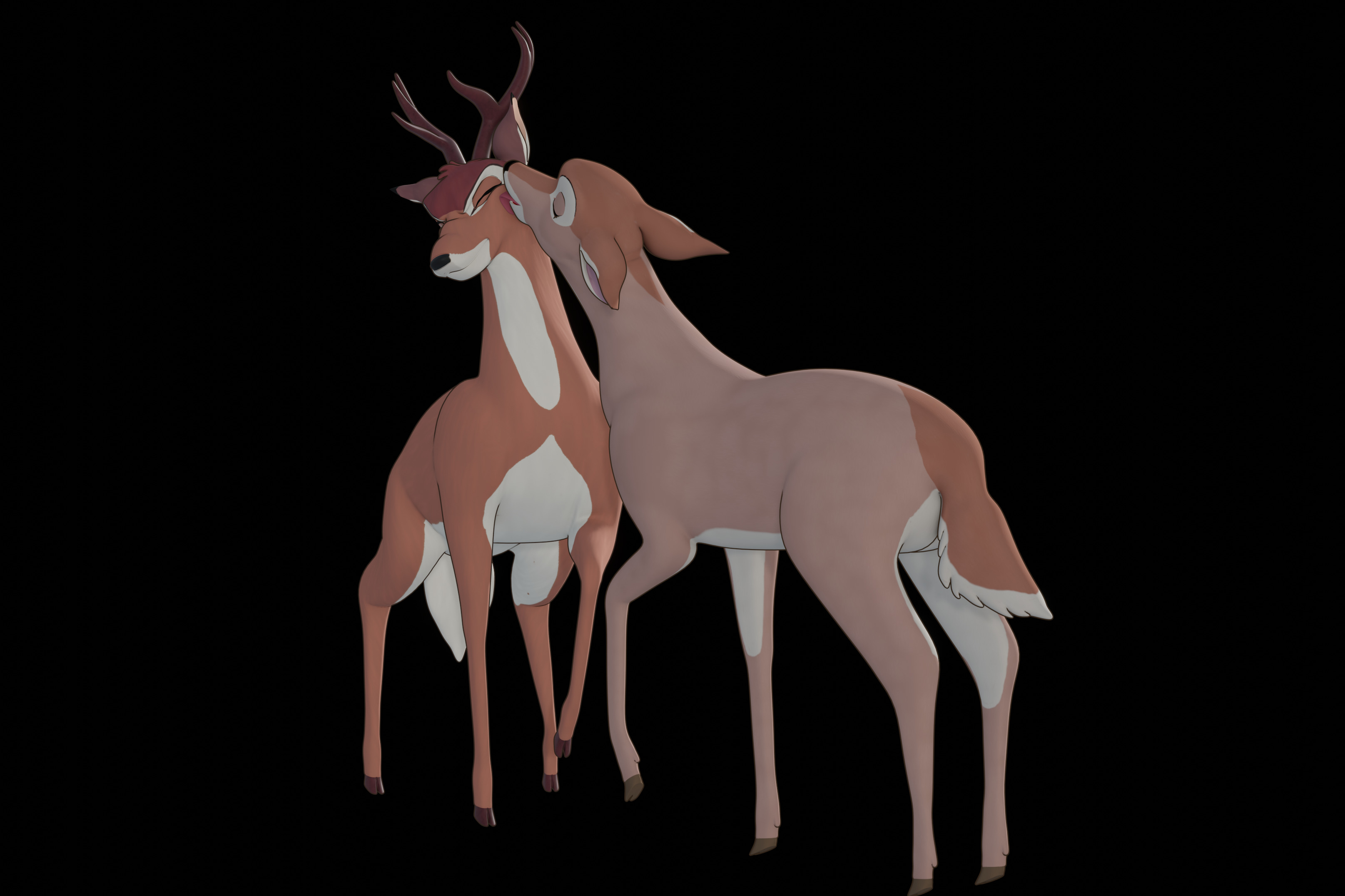 Buck Bambi  Low-poly 3D model_87