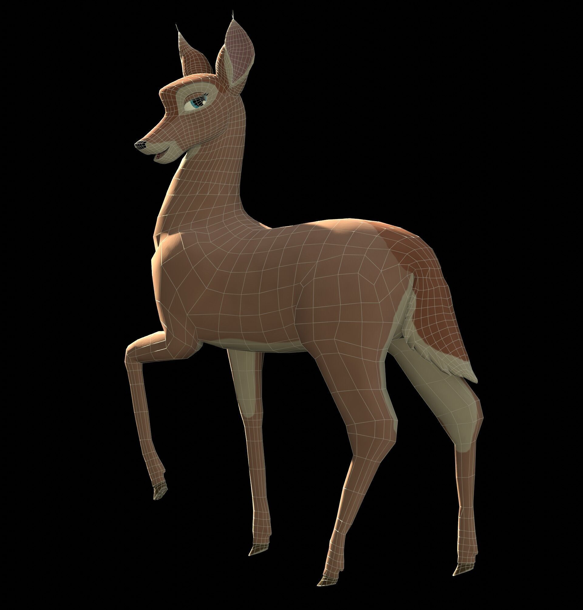 Faline Doe Low-poly 3D model_2