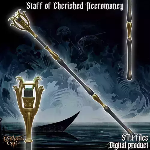 Staff of Cherished Necromancy  3D print model