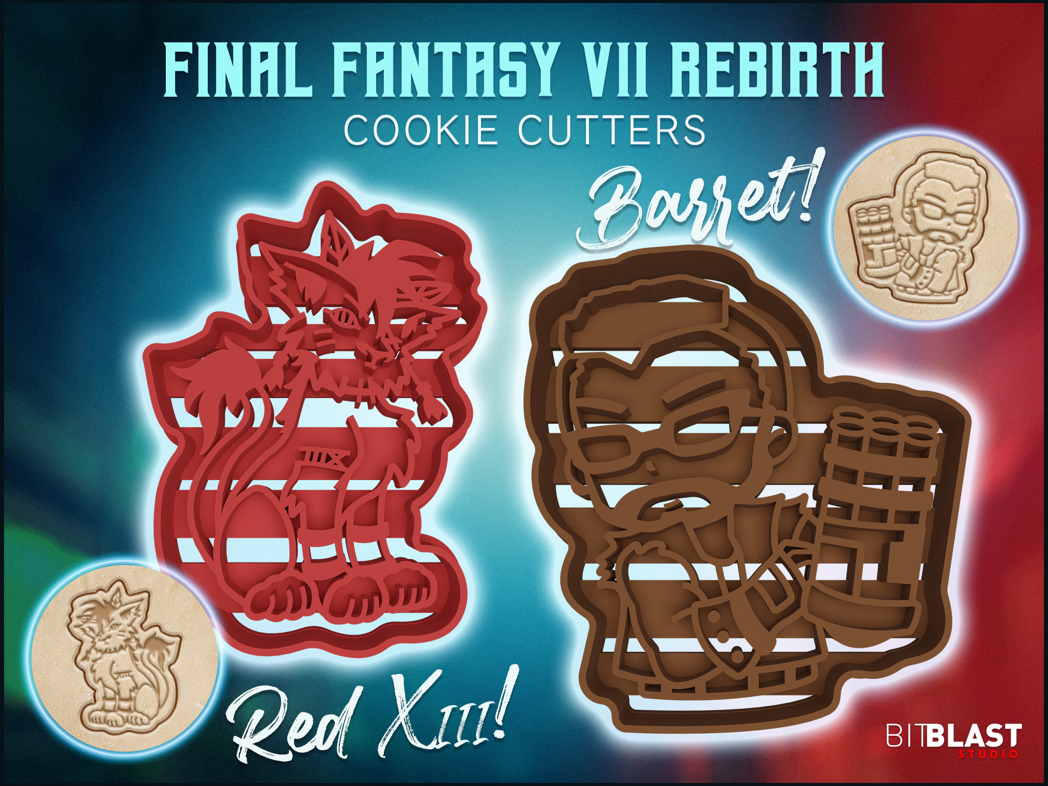 Final Fantasy VII Rebirth Cookie Cutters 3D print model_4