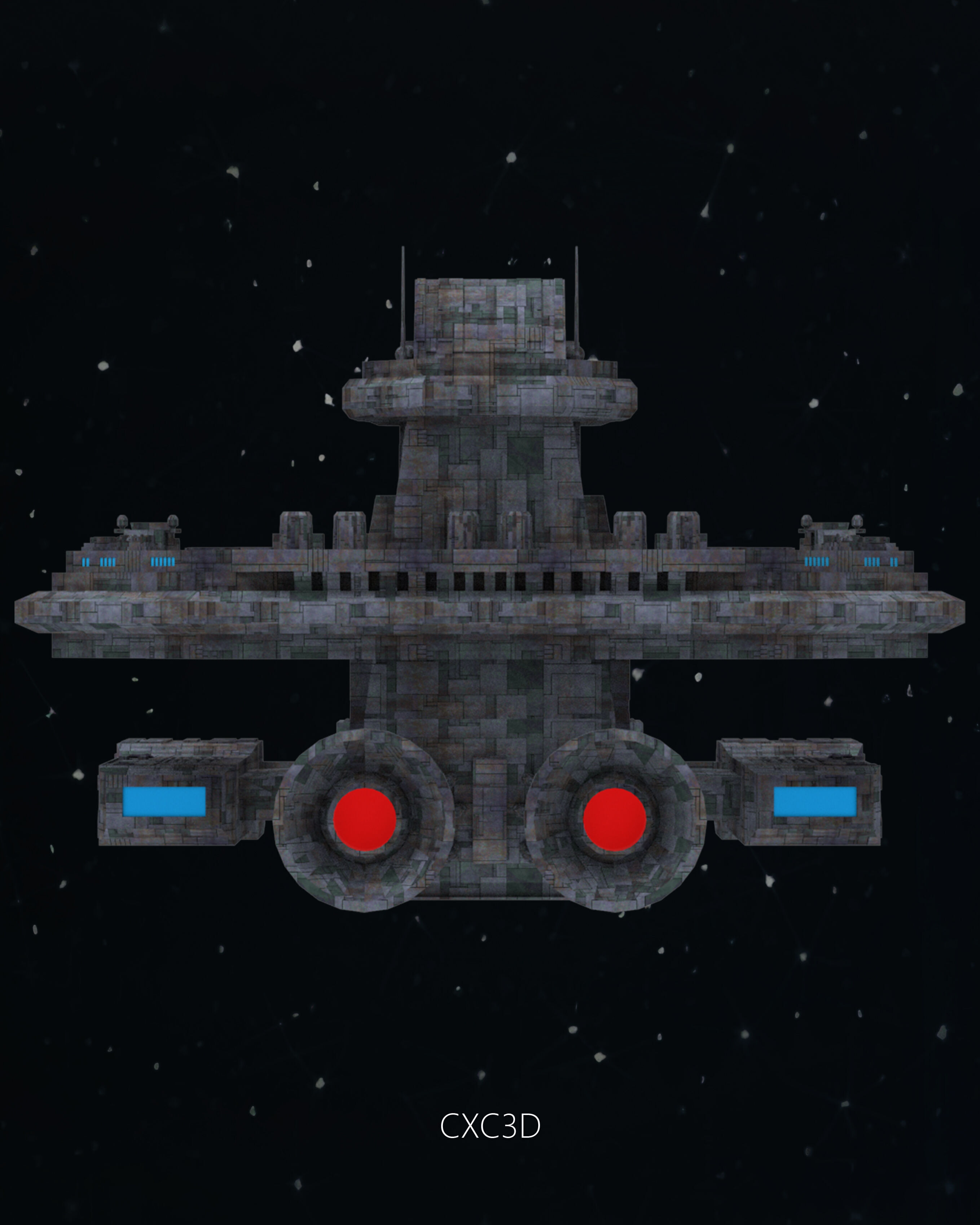 Stargate SG-1 Prometheus Spaceship Replica 3D model 3D model_13