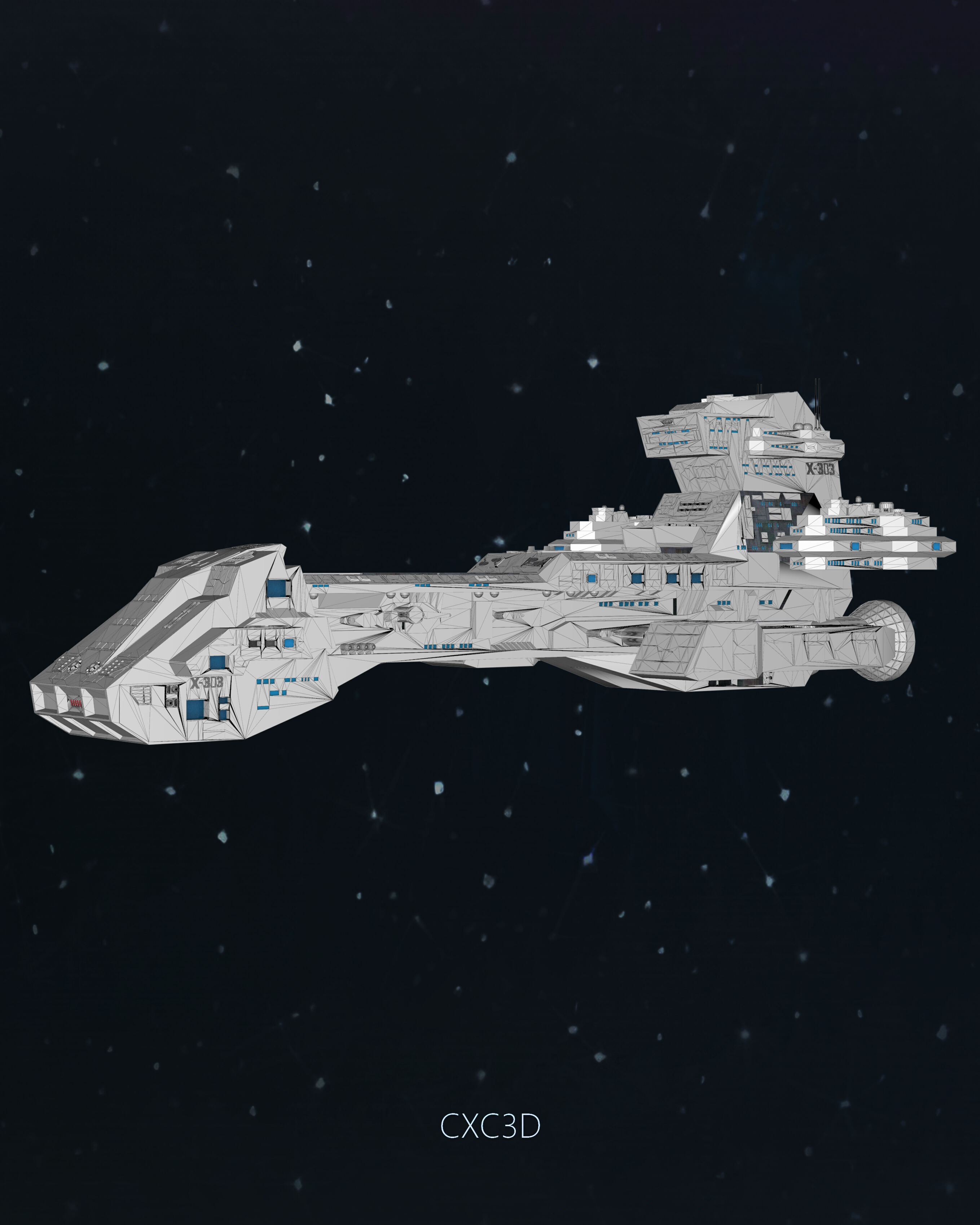 Stargate SG-1 Prometheus Spaceship Replica 3D model 3D model_19