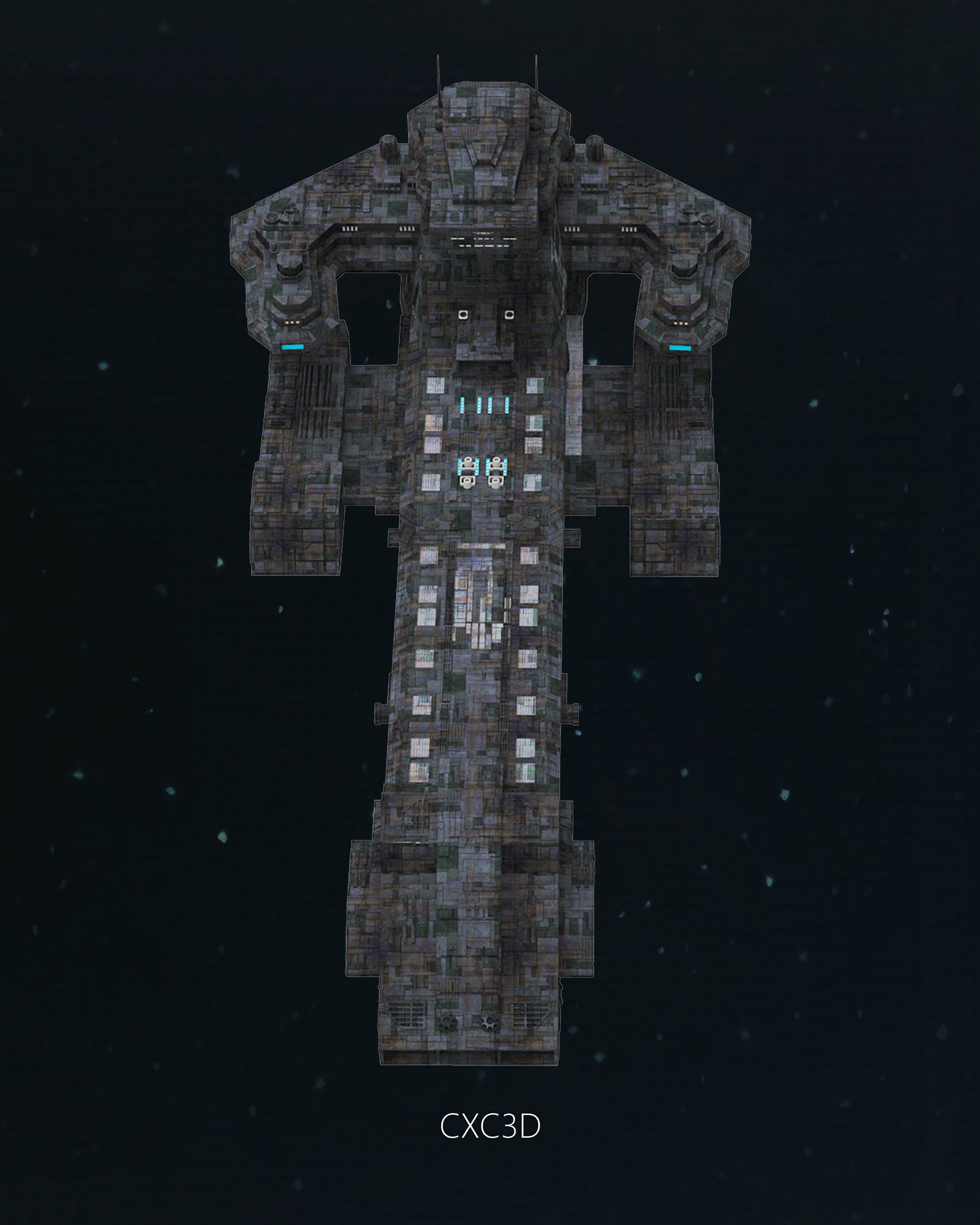 Stargate SG-1 Prometheus Spaceship Replica 3D model 3D model_7