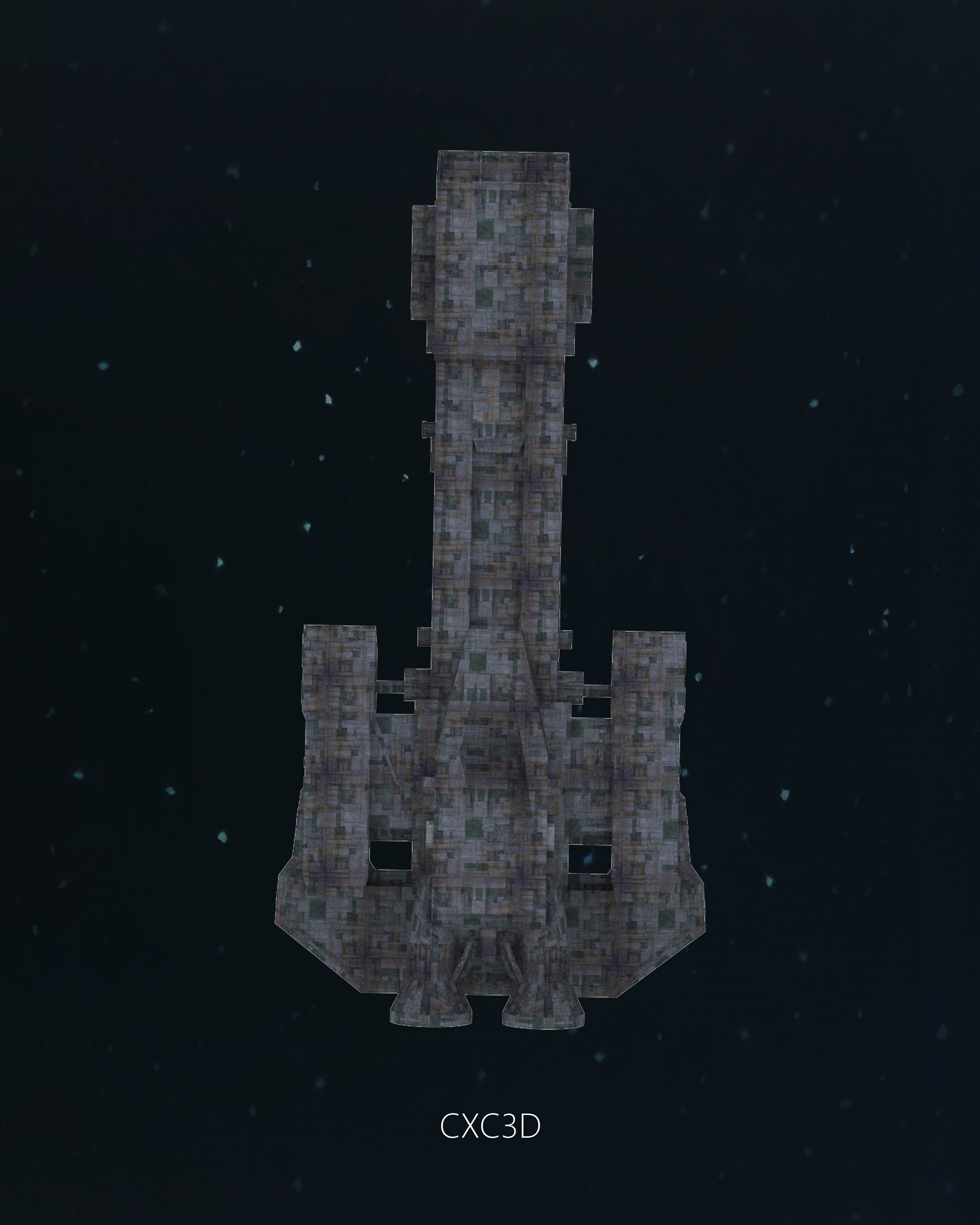 Stargate SG-1 Prometheus Spaceship Replica 3D model 3D model_4