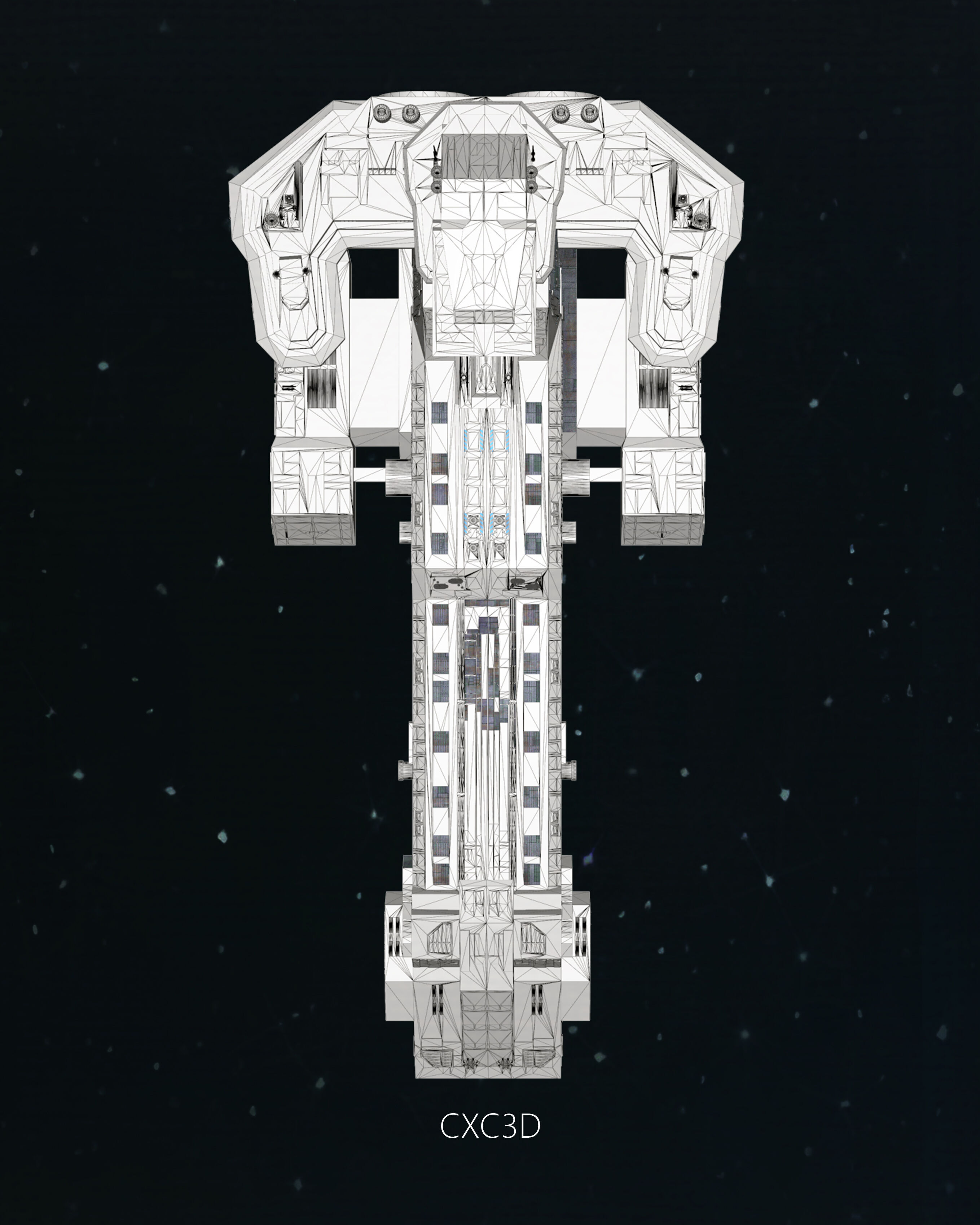 Stargate SG-1 Prometheus Spaceship Replica 3D model 3D model_14