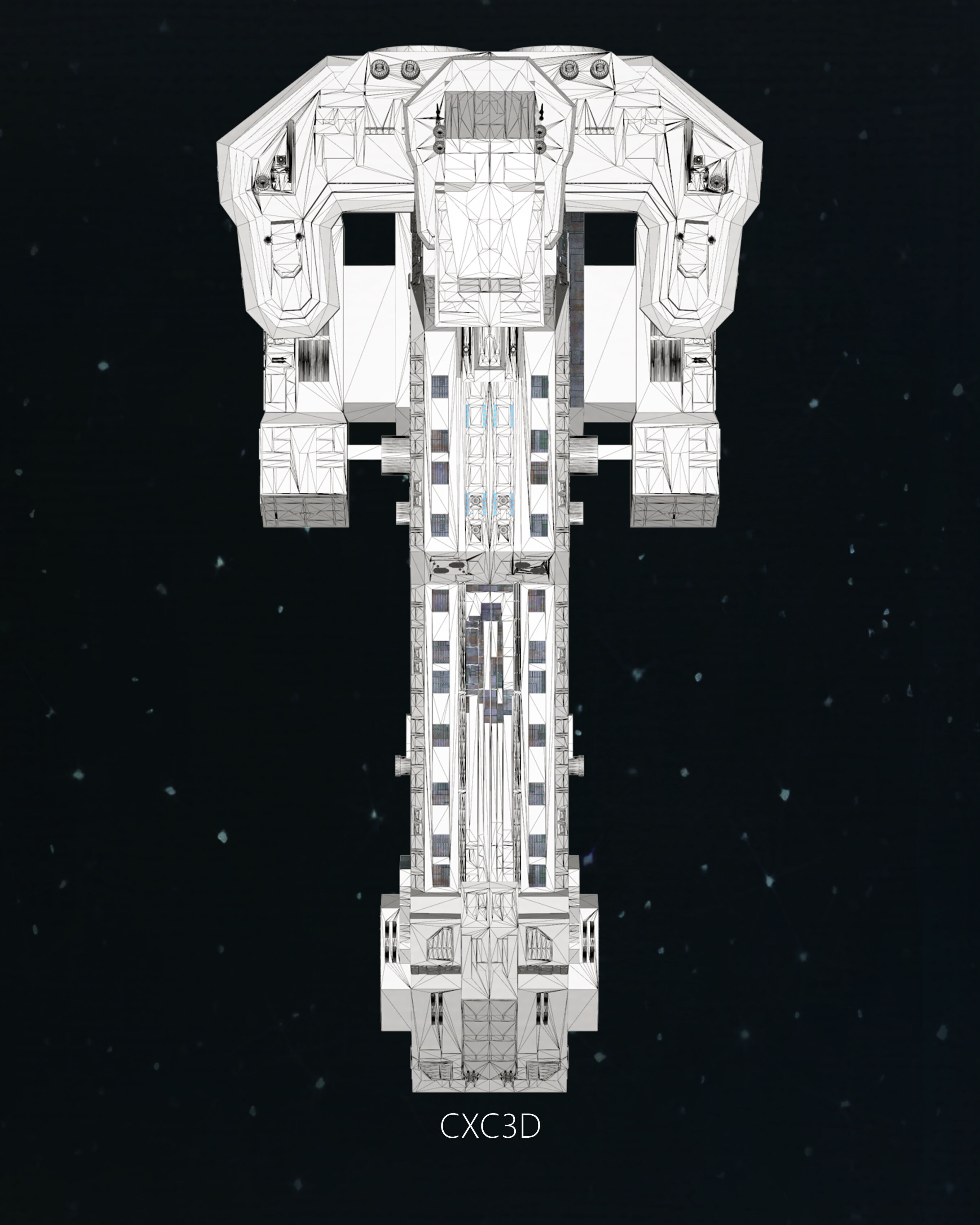 Stargate SG-1 Prometheus Spaceship Replica 3D model 3D model_18