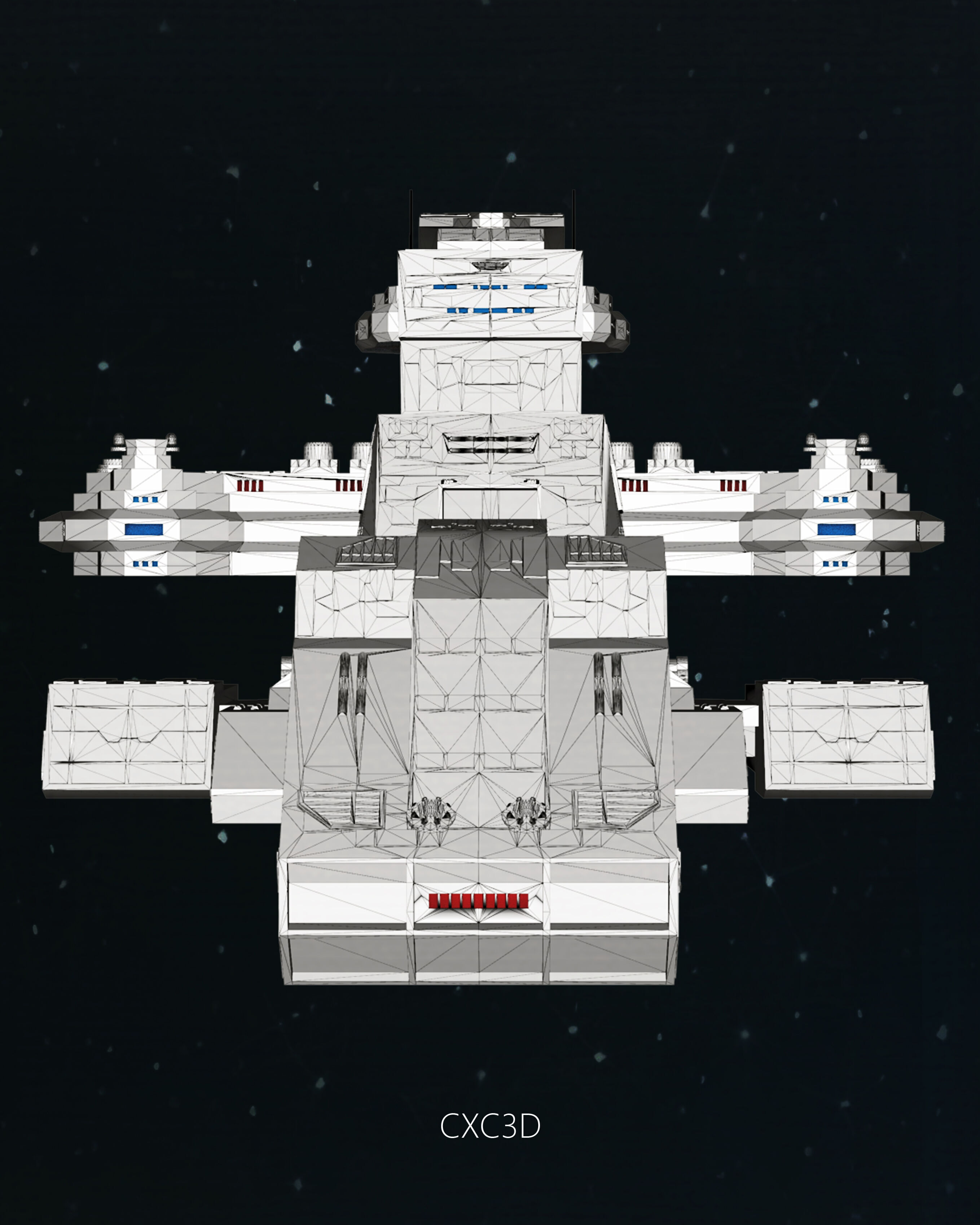 Stargate SG-1 Prometheus Spaceship Replica 3D model 3D model_15