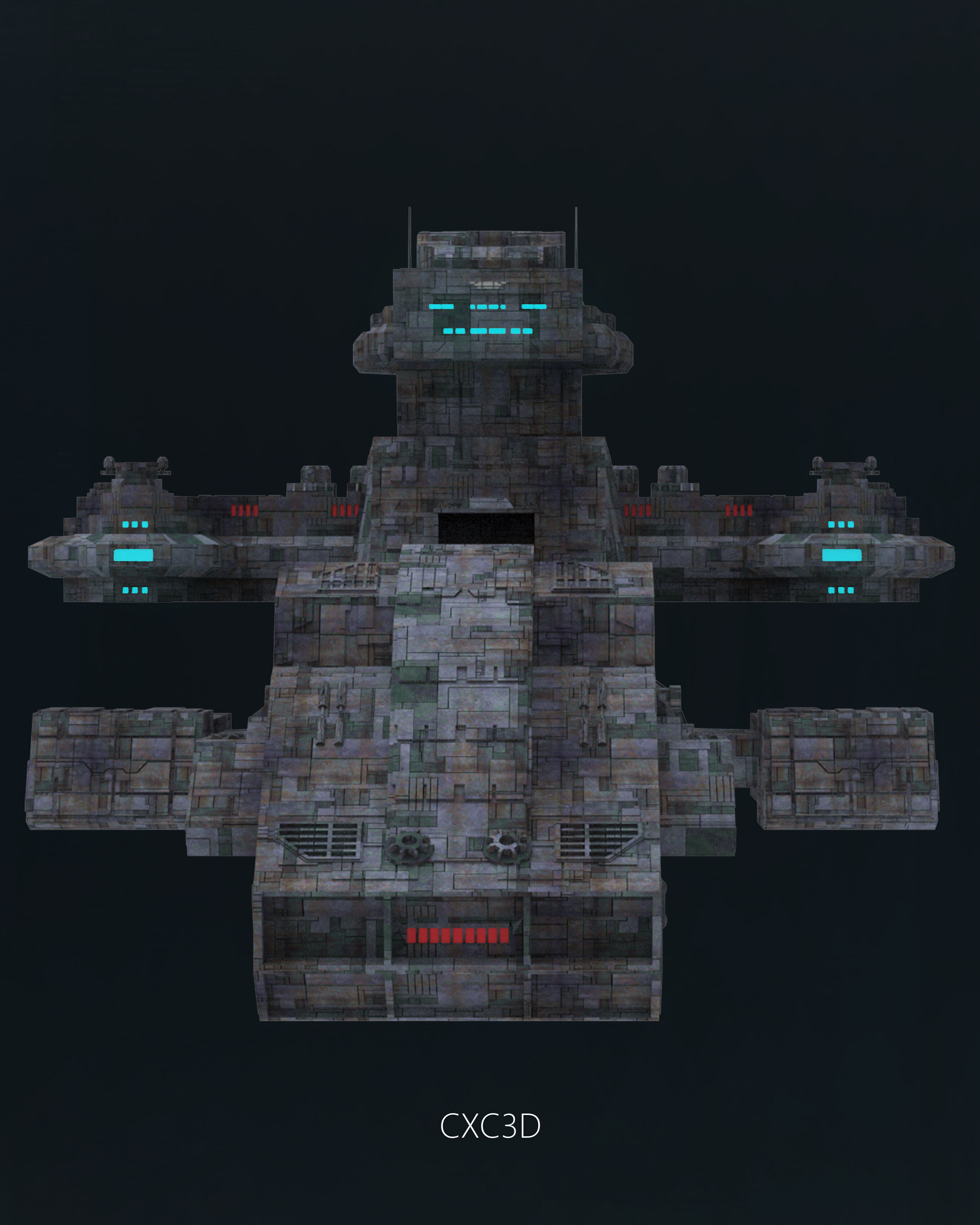 Stargate SG-1 Prometheus Spaceship Replica 3D model 3D model_6