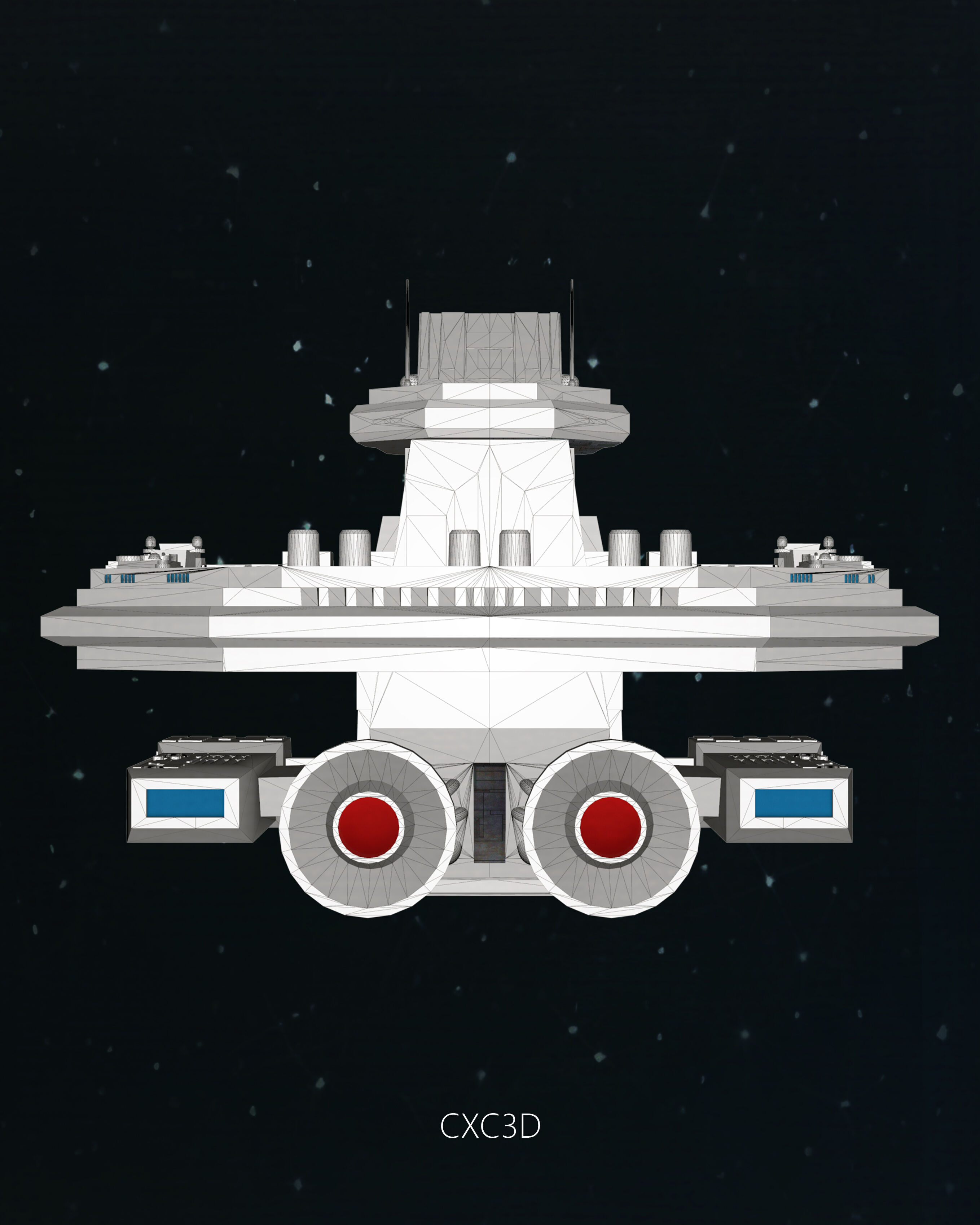 Stargate SG-1 Prometheus Spaceship Replica 3D model 3D model_17