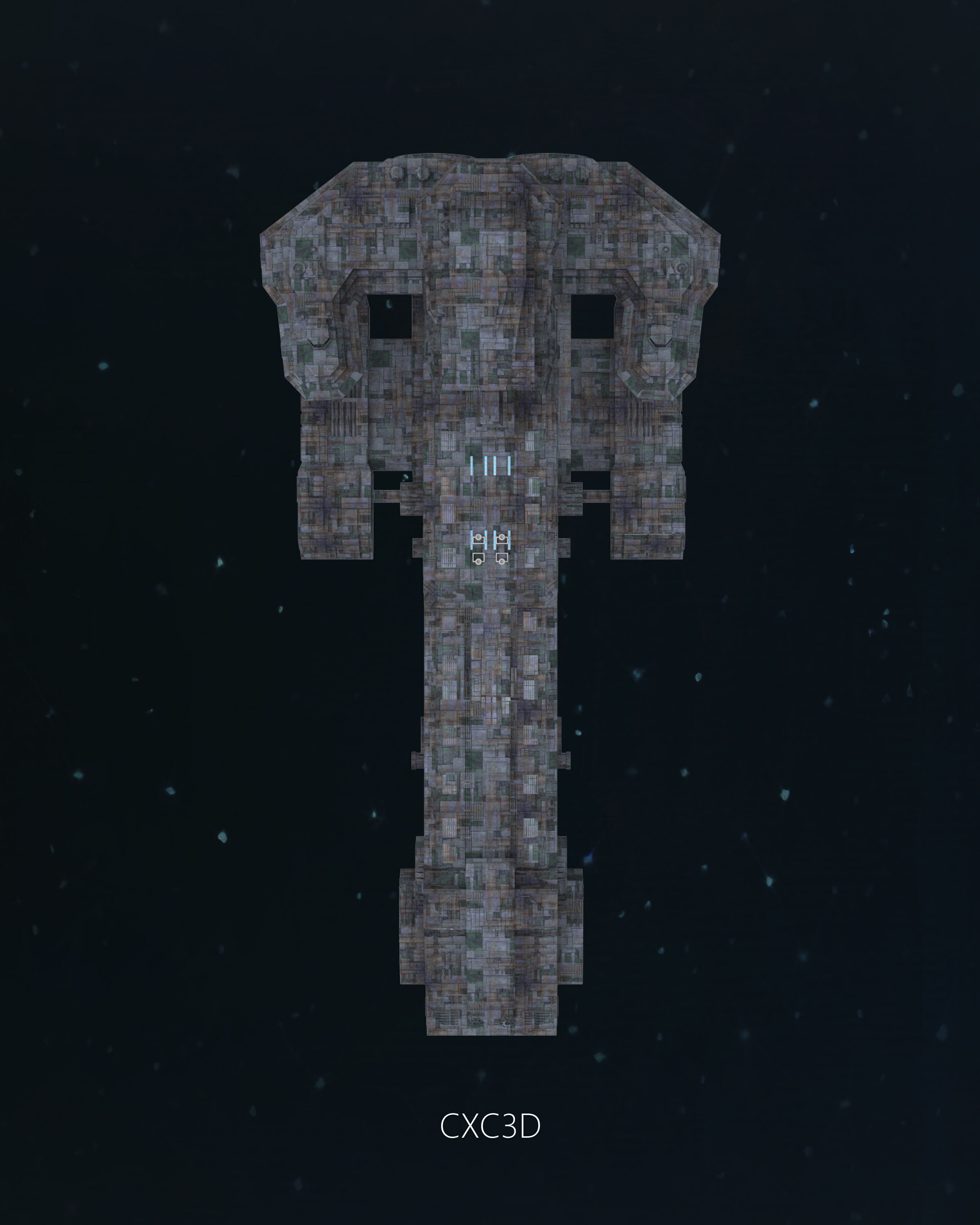 Stargate SG-1 Prometheus Spaceship Replica 3D model 3D model_3