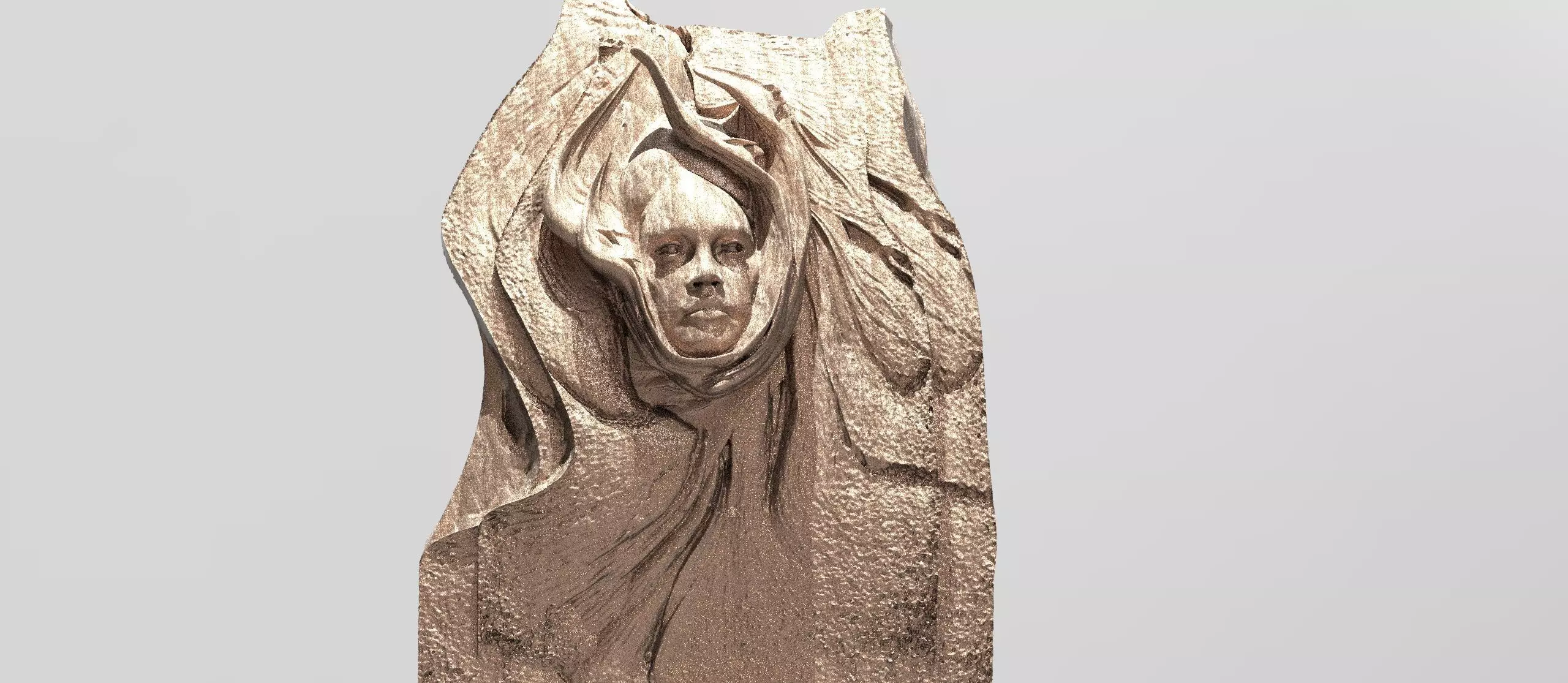 Sand Emporess face sculpture 2 3D model