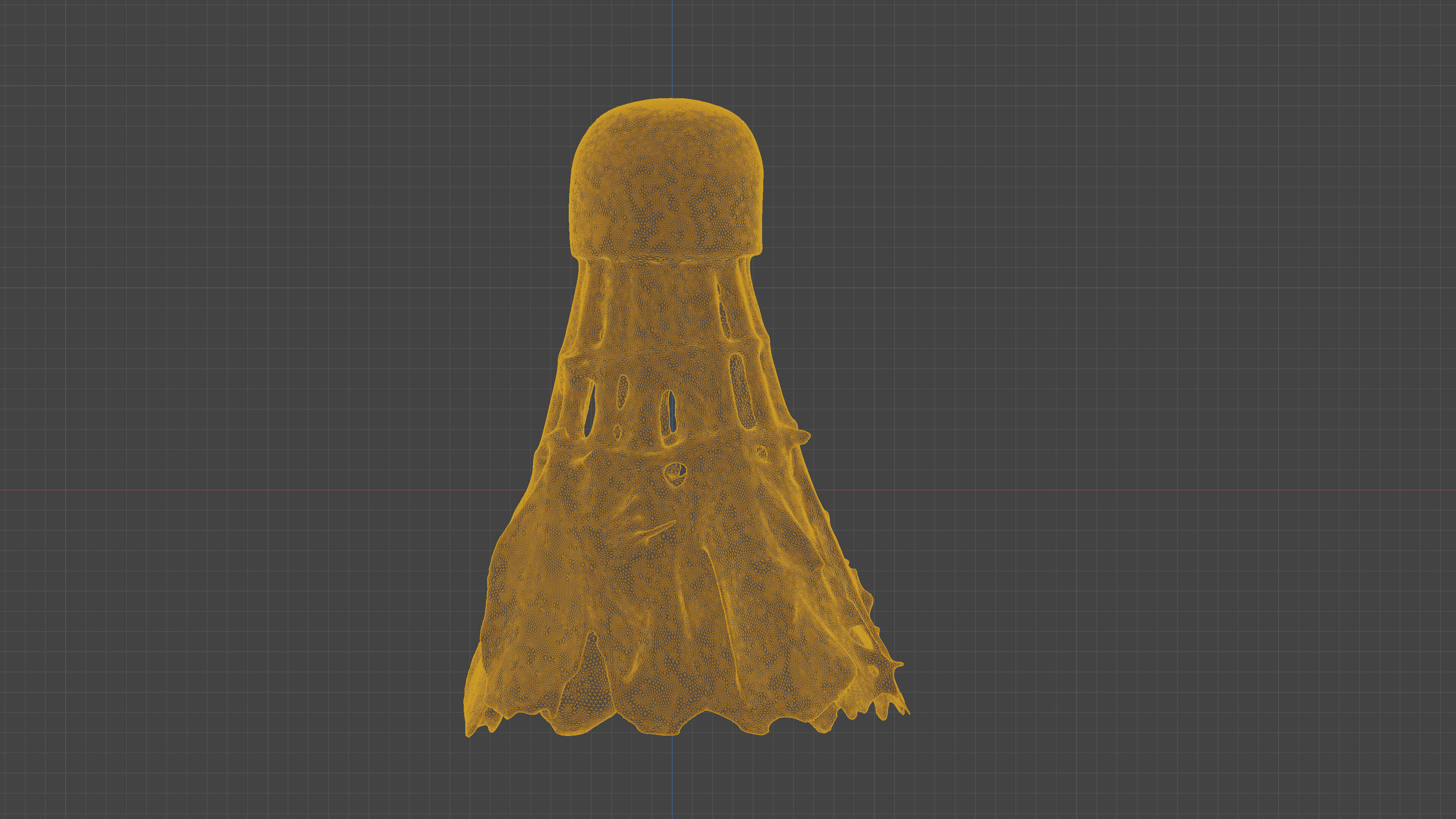 Scanned badminton shuttlecock Low-poly 3D model_14