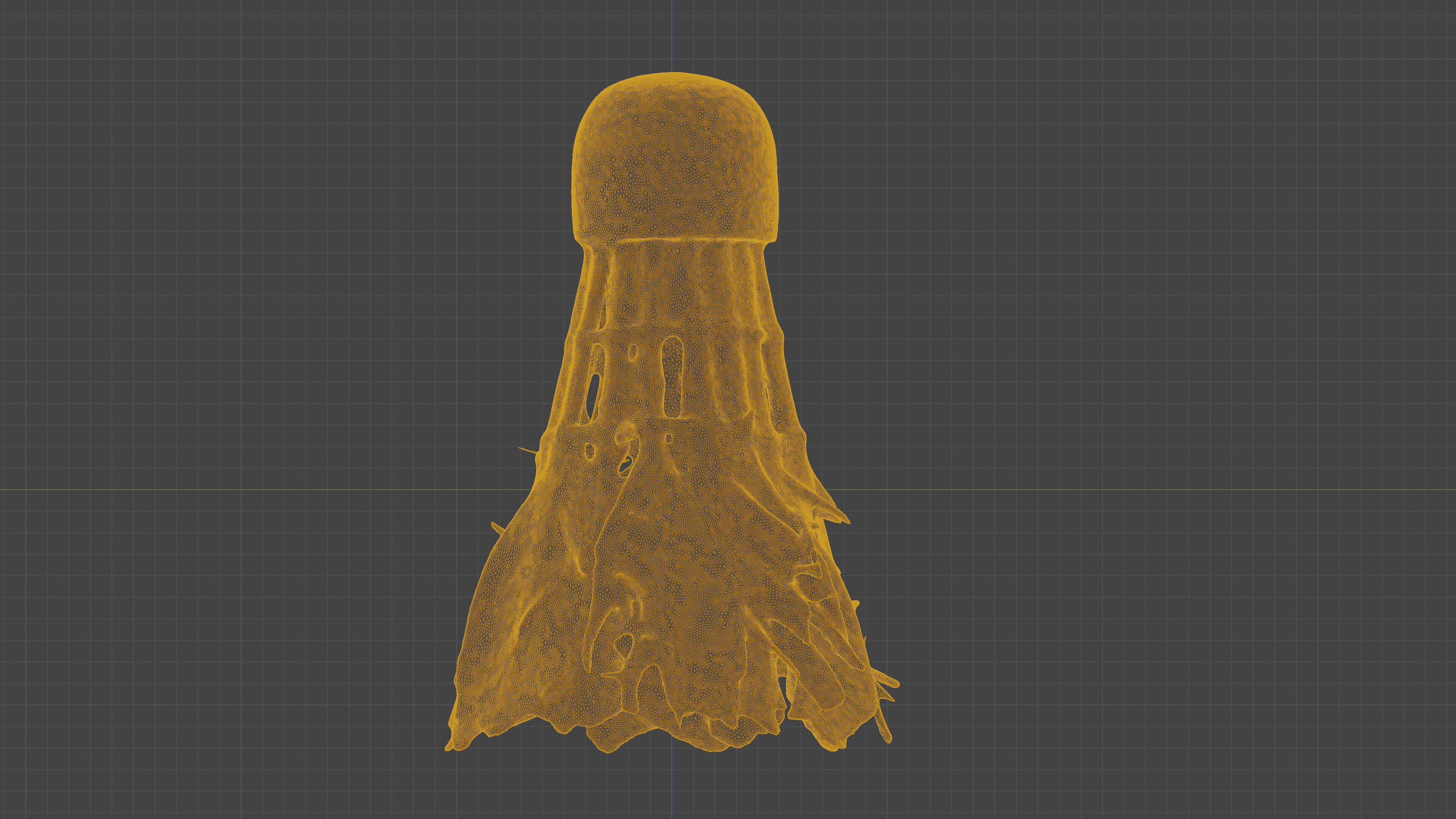 Scanned badminton shuttlecock Low-poly 3D model_15