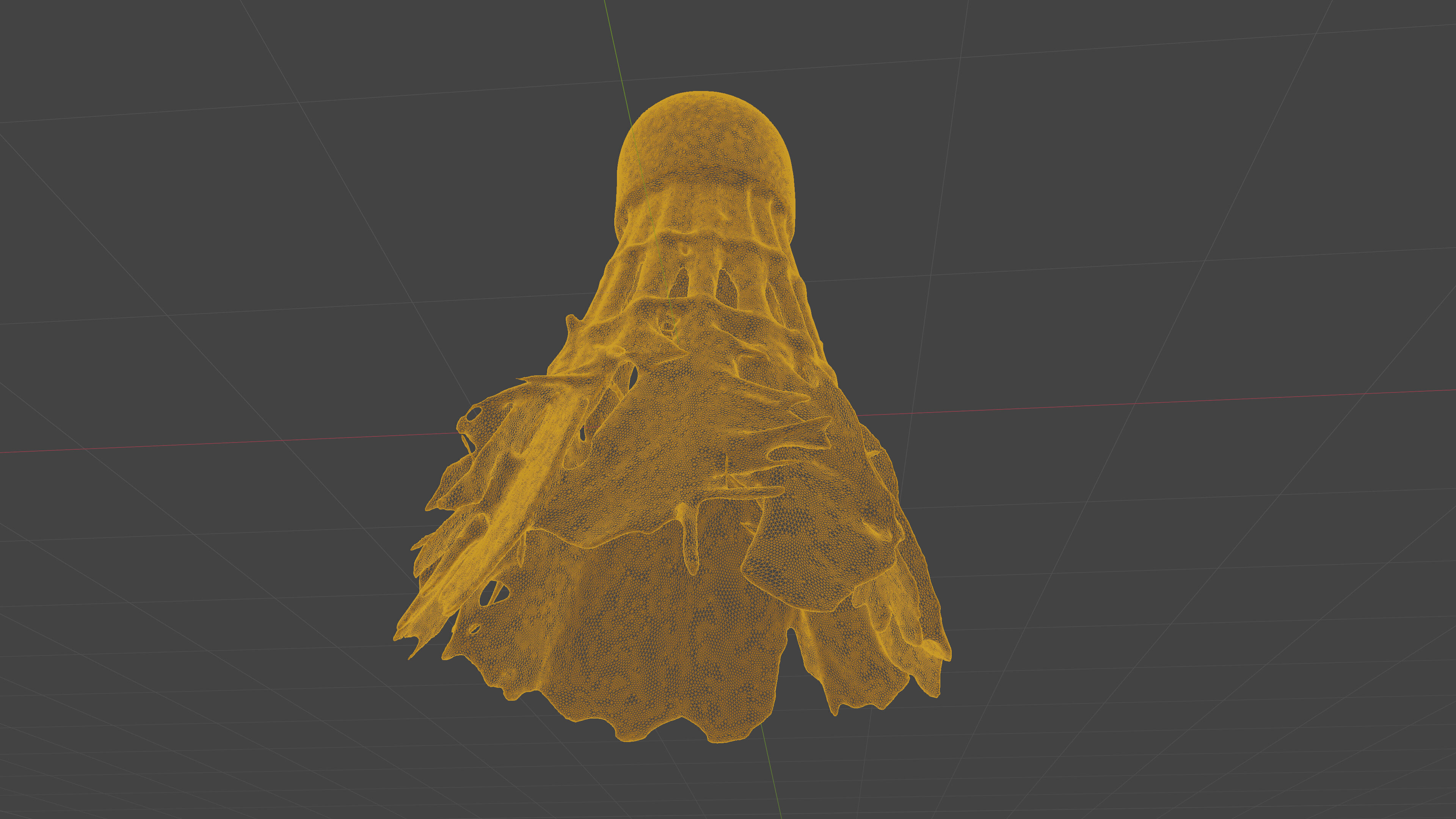 Scanned badminton shuttlecock Low-poly 3D model_16