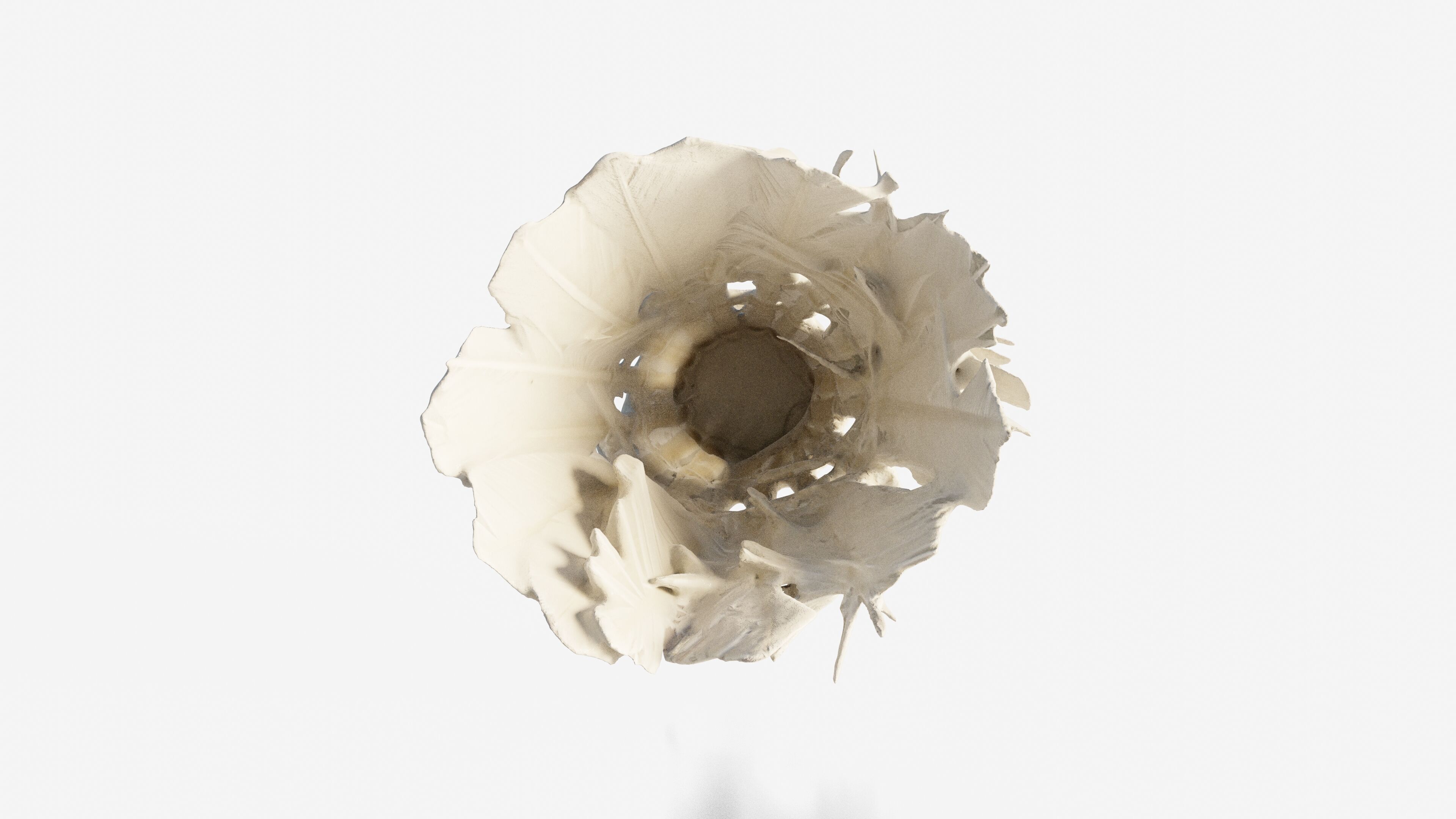 Scanned badminton shuttlecock Low-poly 3D model_12