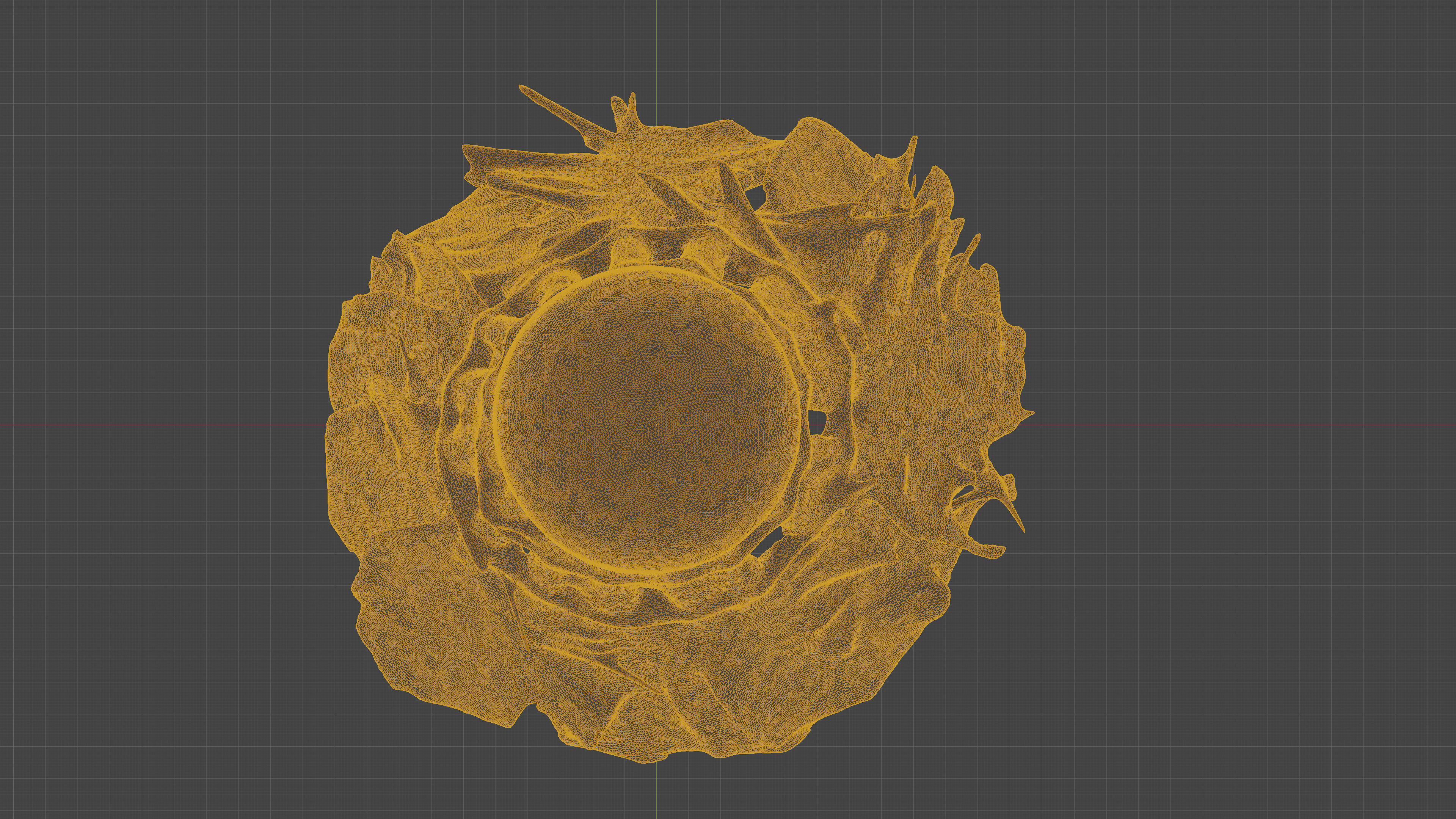 Scanned badminton shuttlecock Low-poly 3D model_17