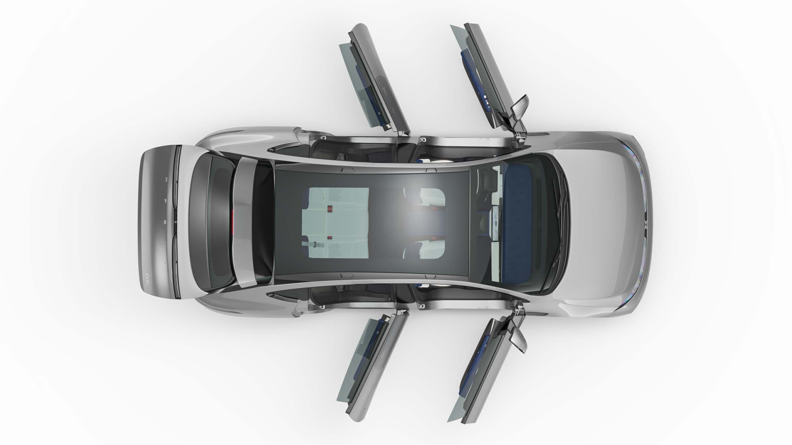 2025 Xpeng G6 With Interior  3D model_11