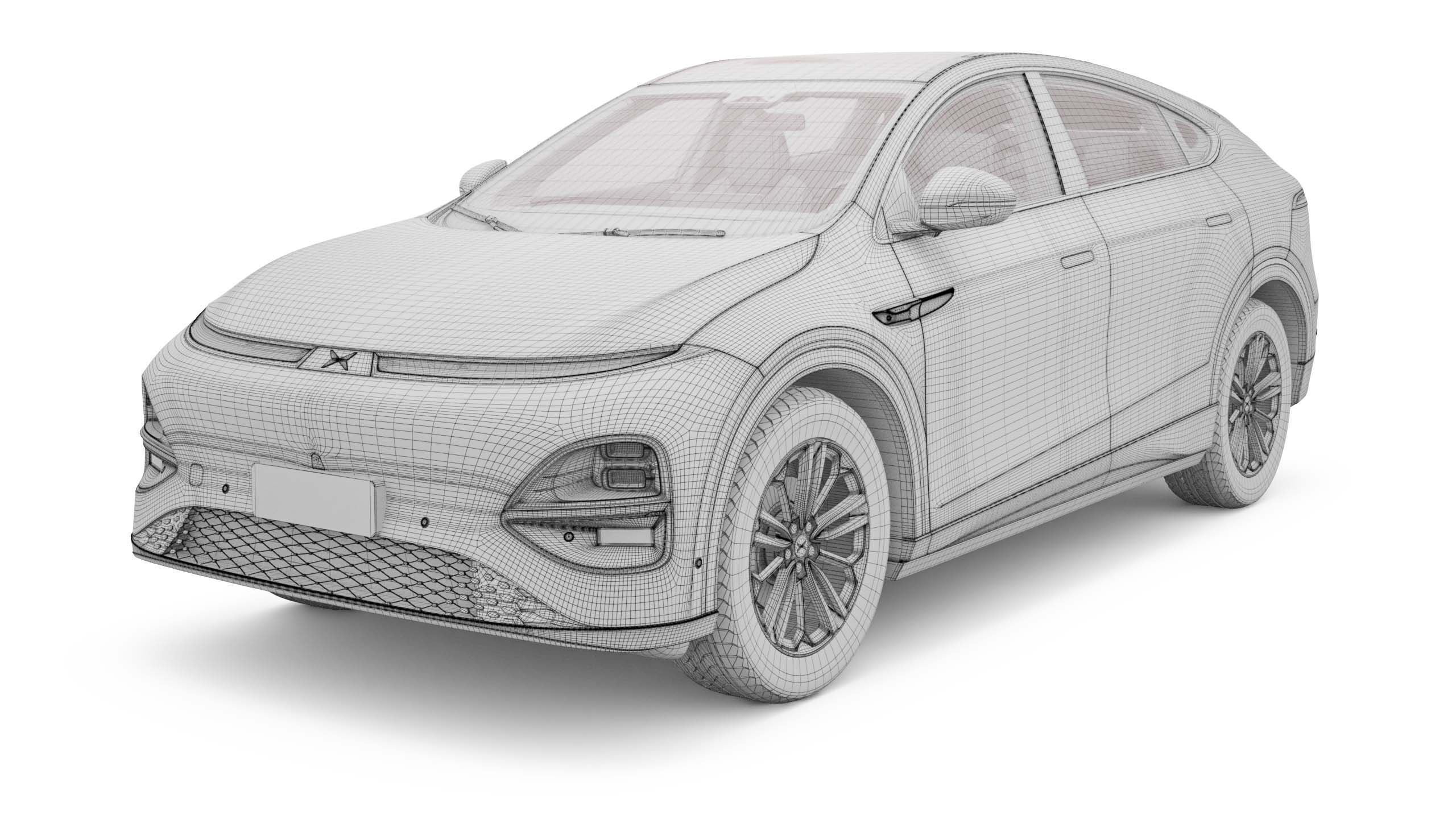 2025 Xpeng G6 With Interior  3D model_18