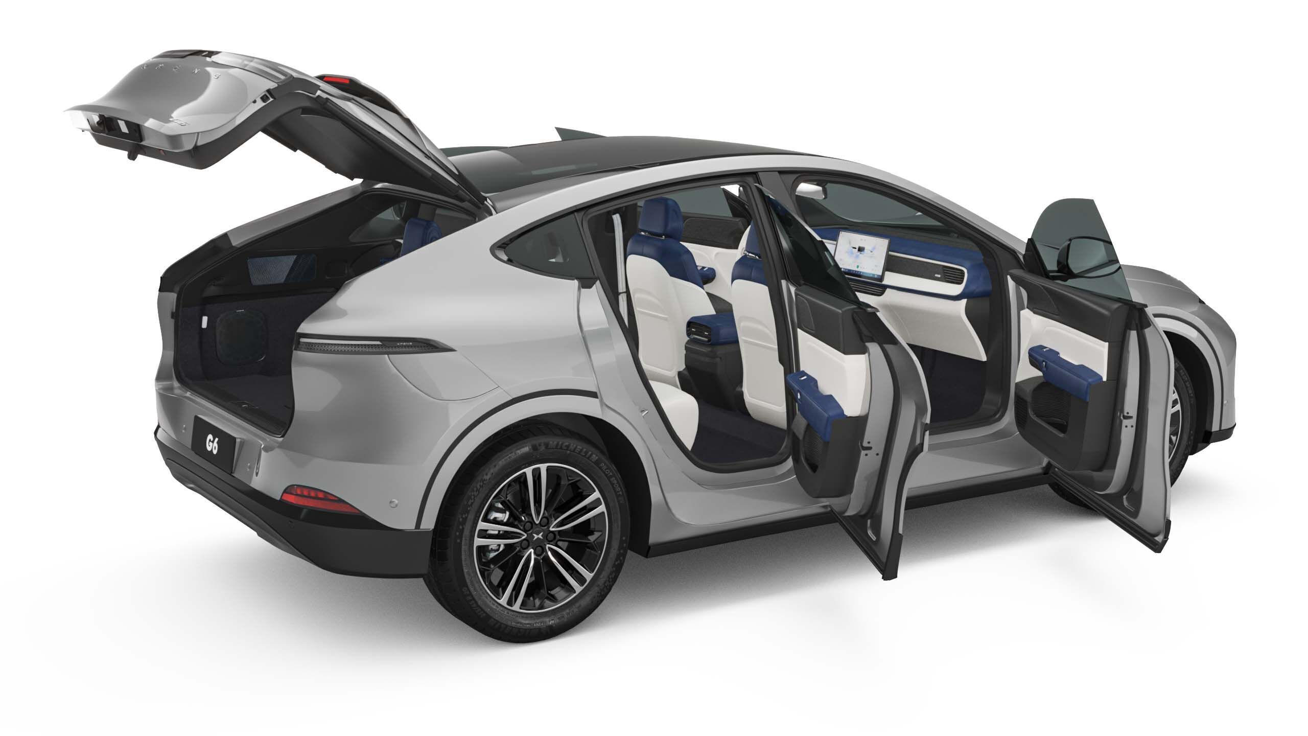 2025 Xpeng G6 With Interior  3D model_10
