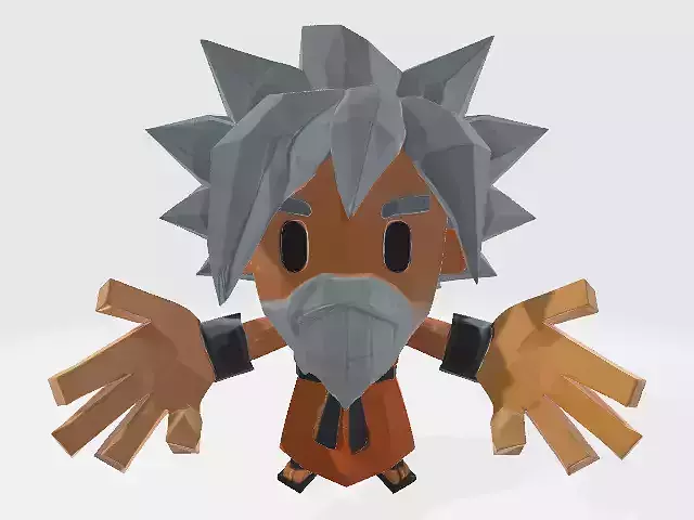 Lowpoly cartoon character