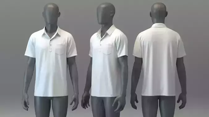 Polo Shirt with Chest Pocket