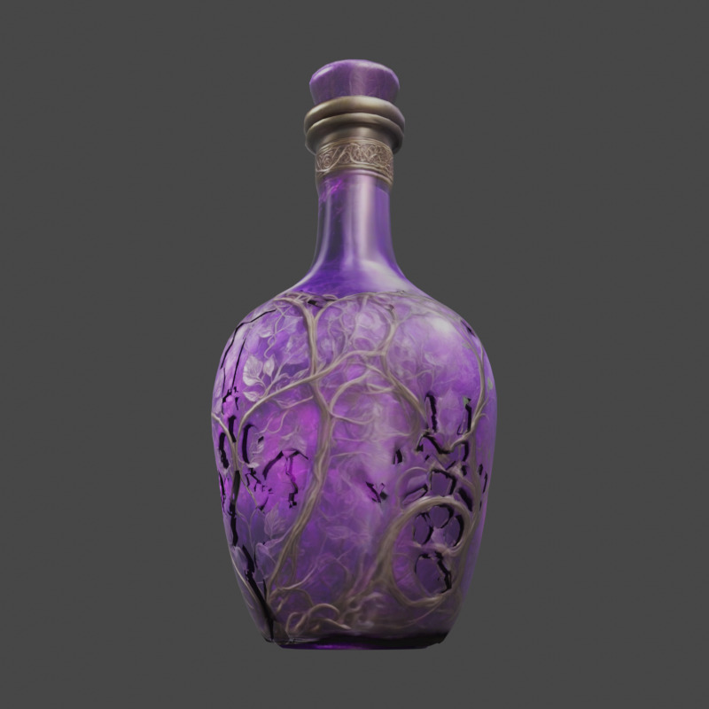 Poison Potion 3D model_2
