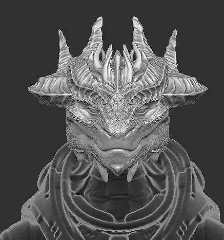 Baldurs Gate Dragonkin Undaz Head