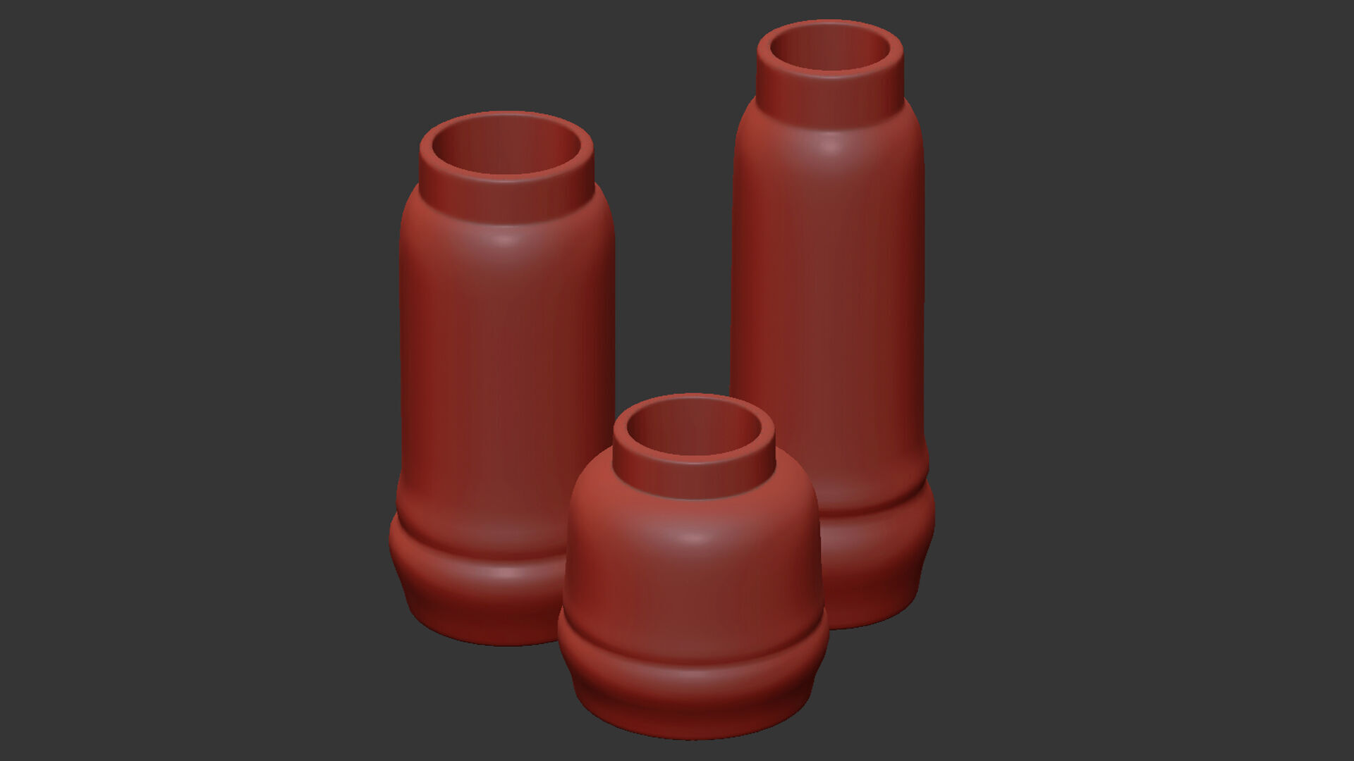 Jayden Vase Set 3D model_3