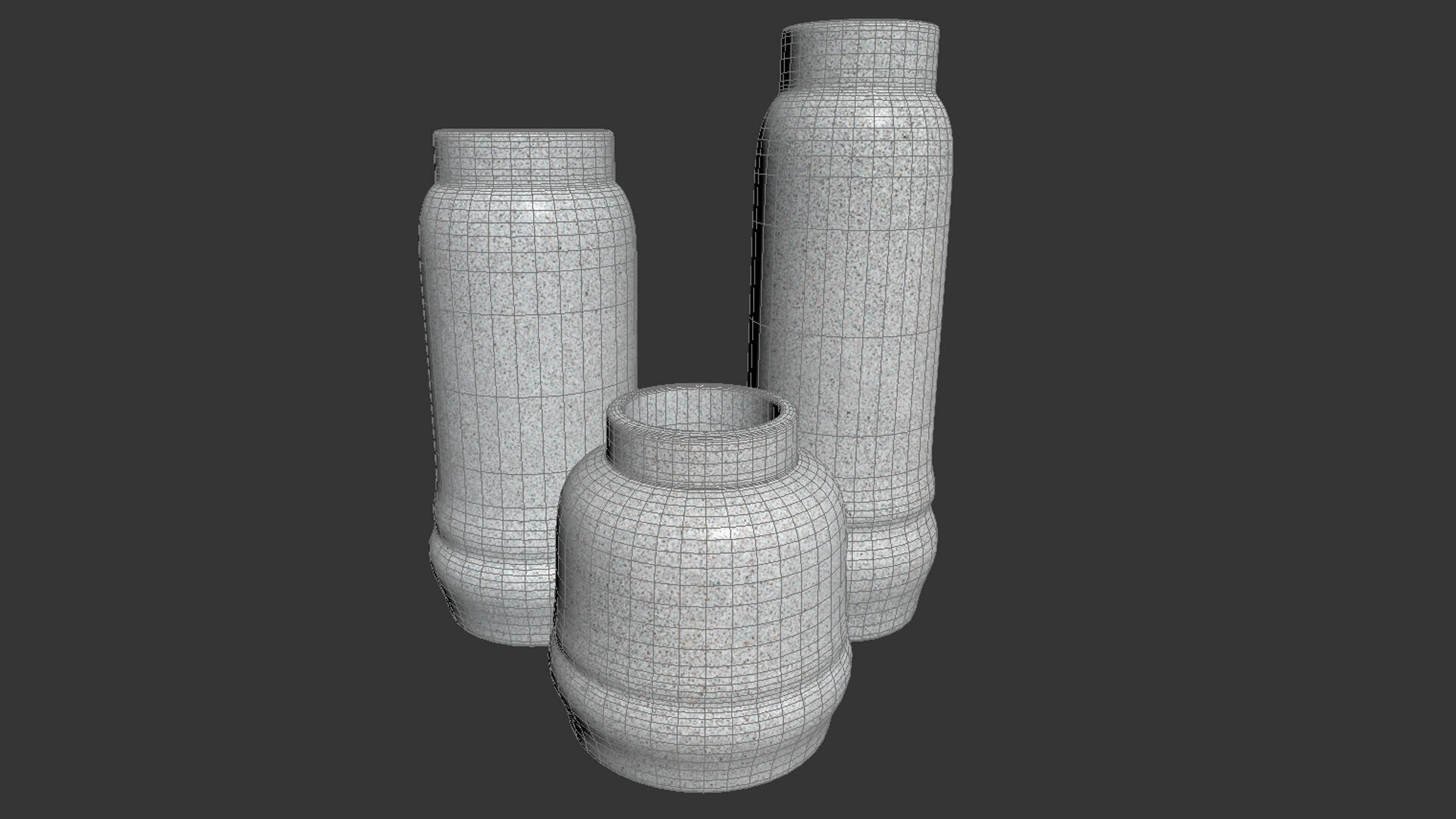 Jayden Vase Set 3D model_4