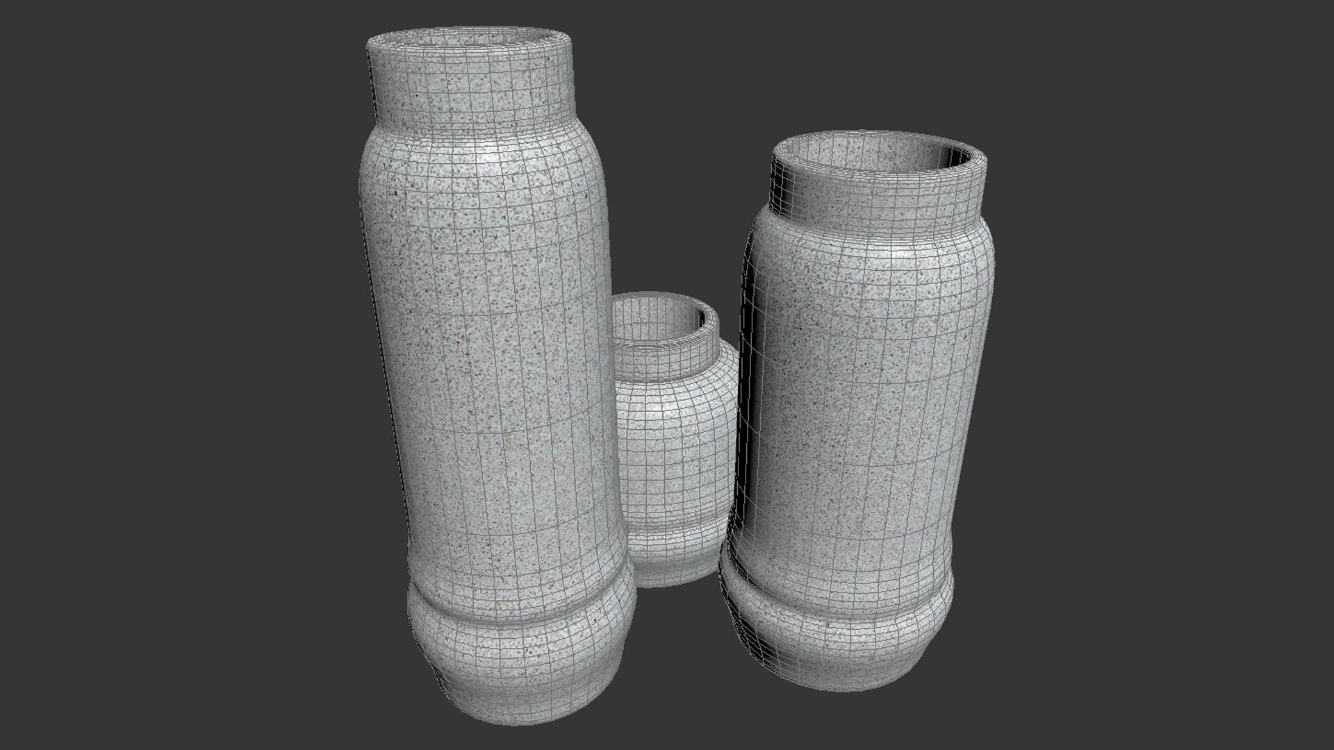 Jayden Vase Set 3D model_5