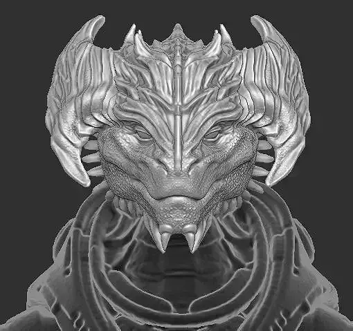 Baldurs Gate Dragonkin Irzrug  Head