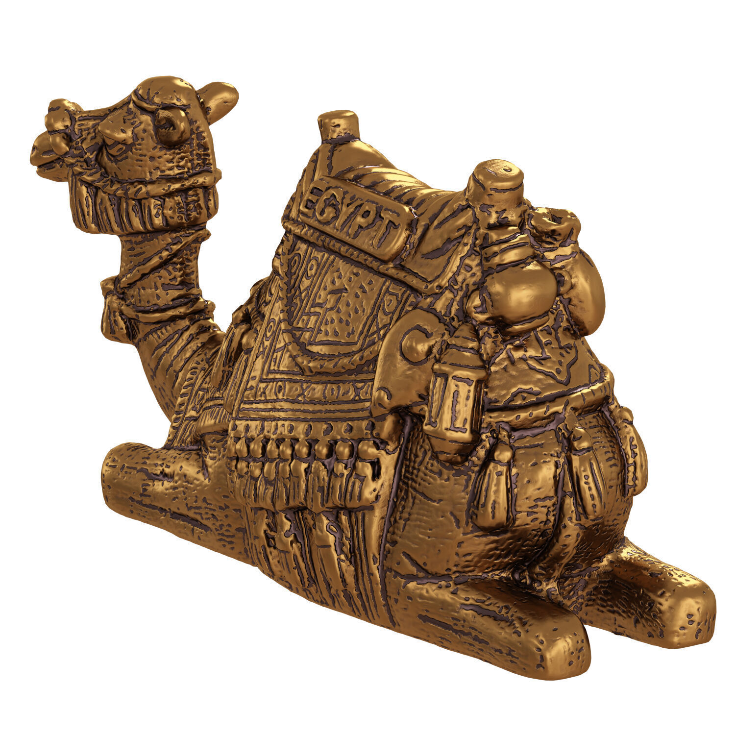 Egyptian camel figurine 2 3D model_2